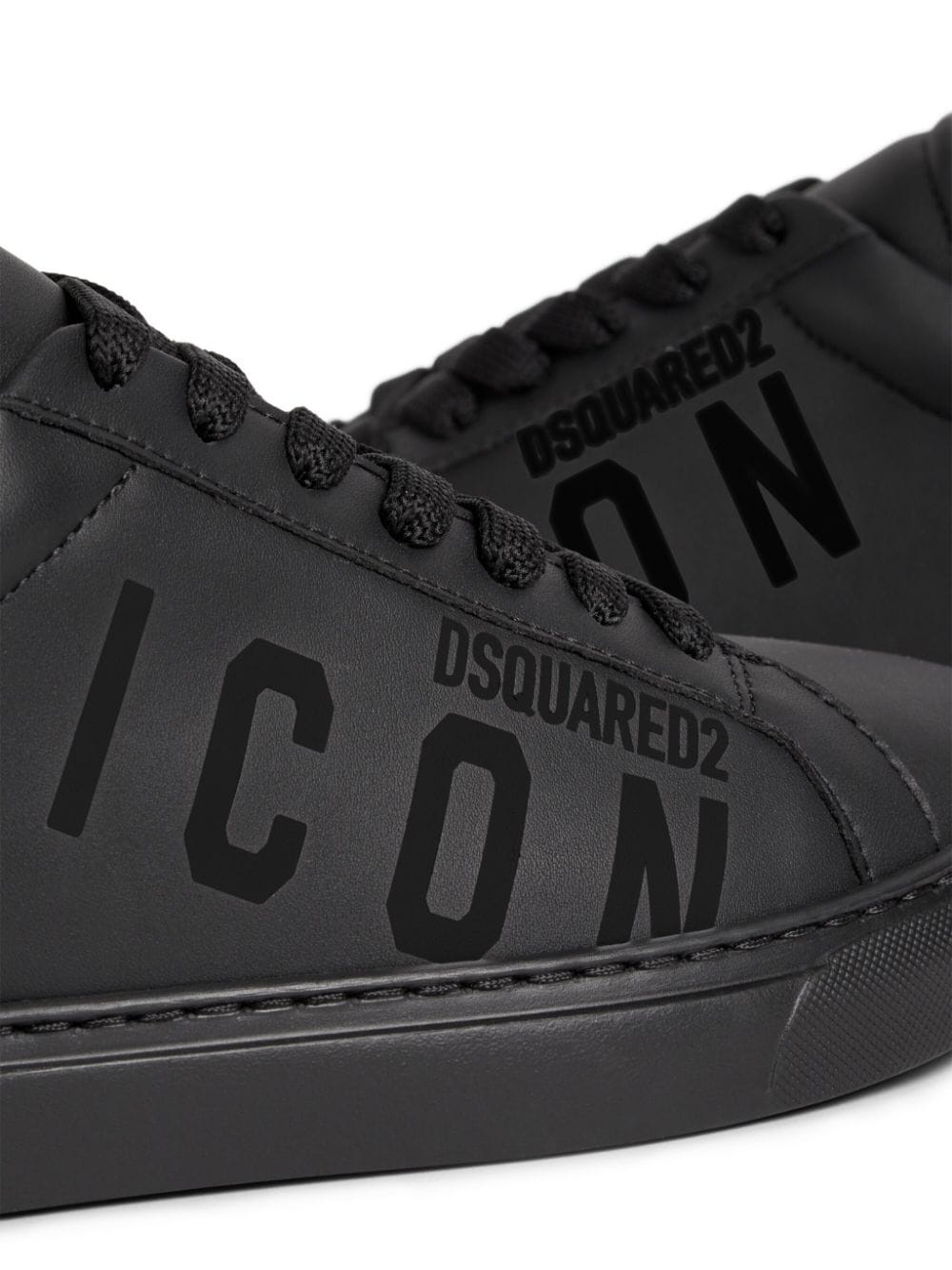 Icon logo-print low-top sneakers - 4