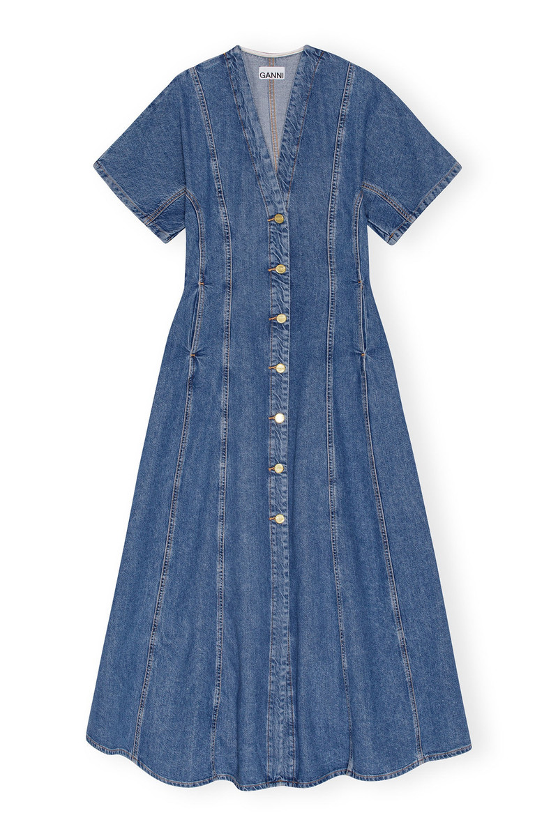future denim maxi dress Ganni Dress Future Denim Maxi