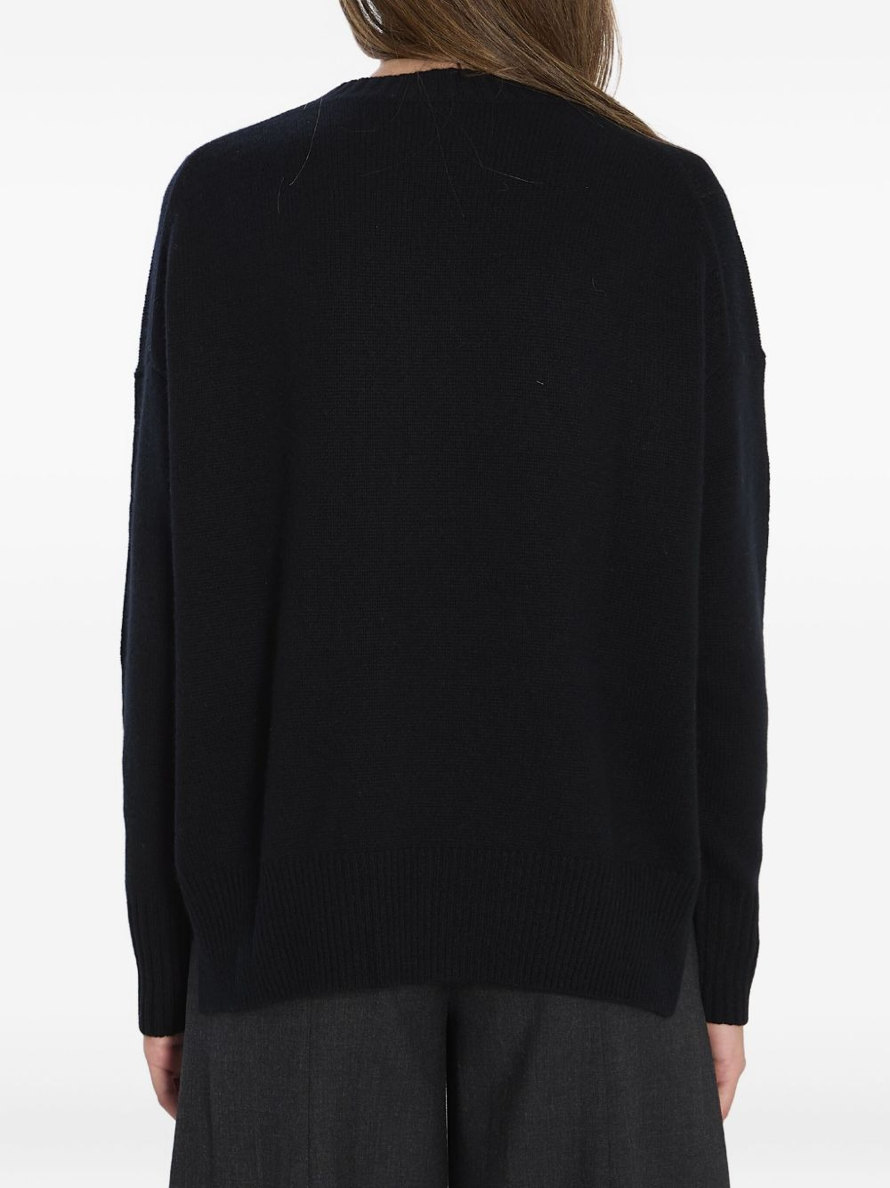 ribbed crew-neck cashmere sweater - 5