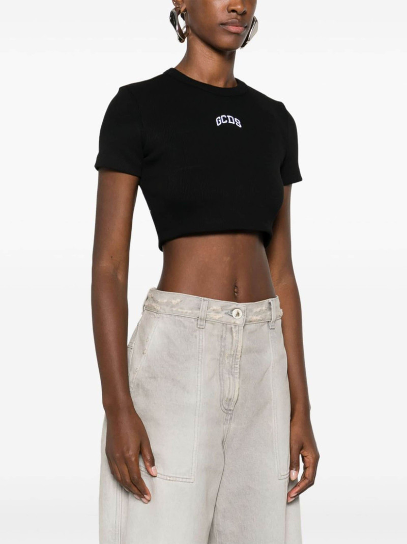 logo cropped T-shirt 3