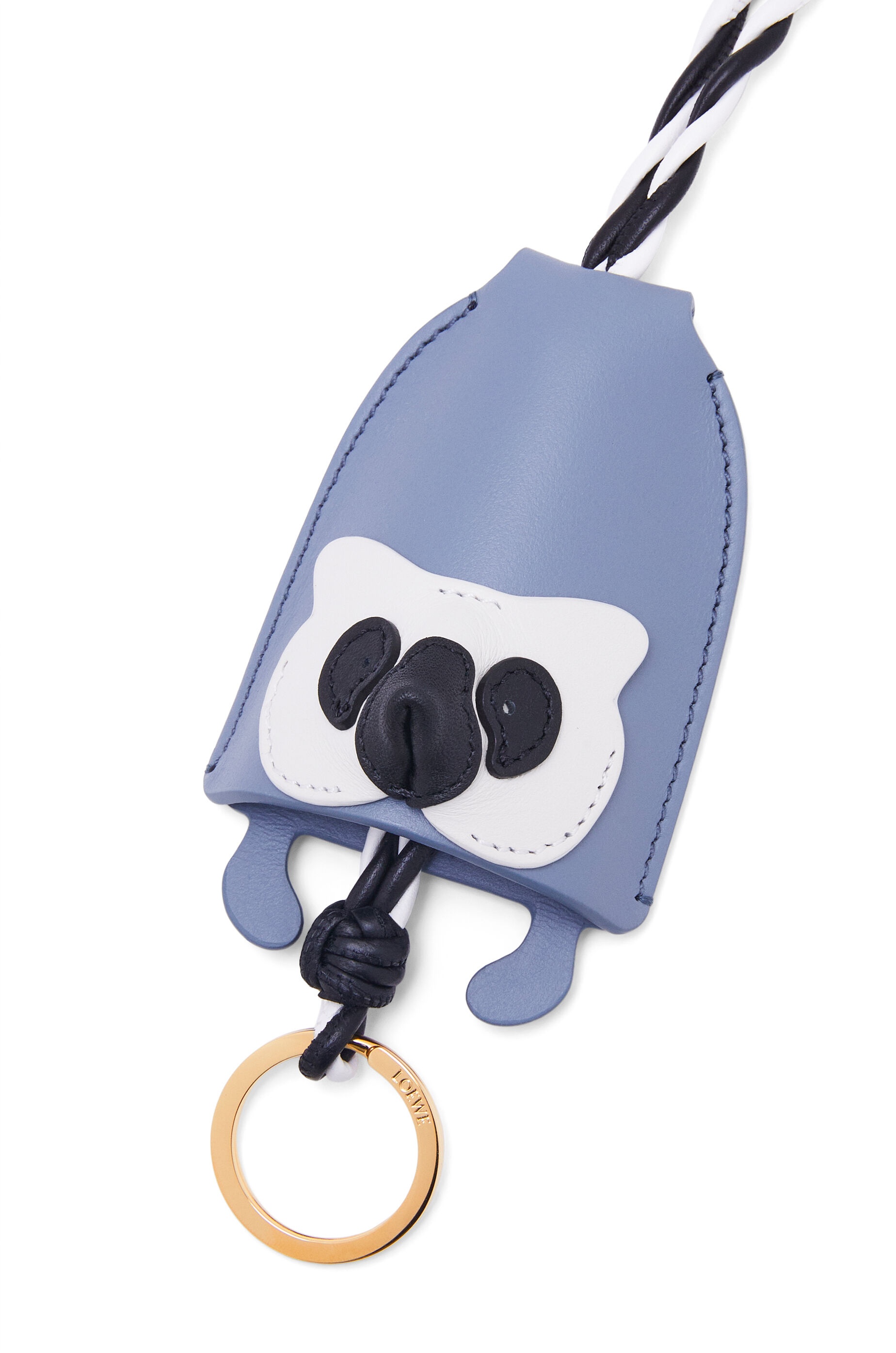 Lemur keyfob charm in classic calfskin - 2