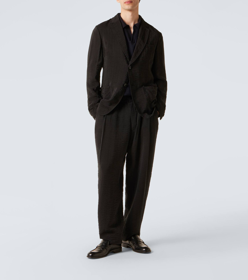 GIORGIO ARMANI Jacquard straight pants outlook