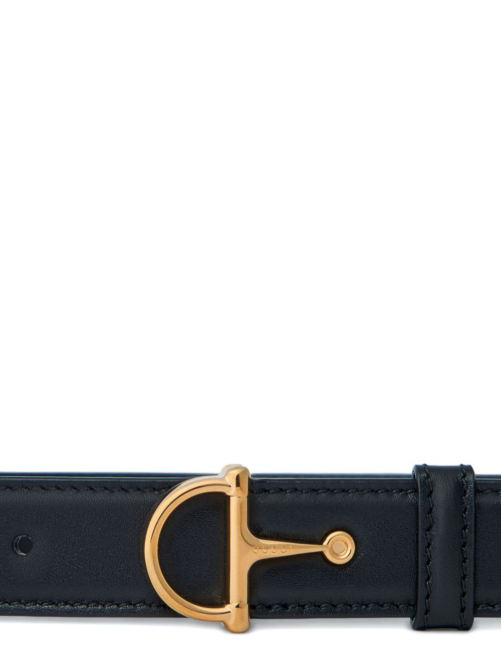 Horsebit leather belt - 2
