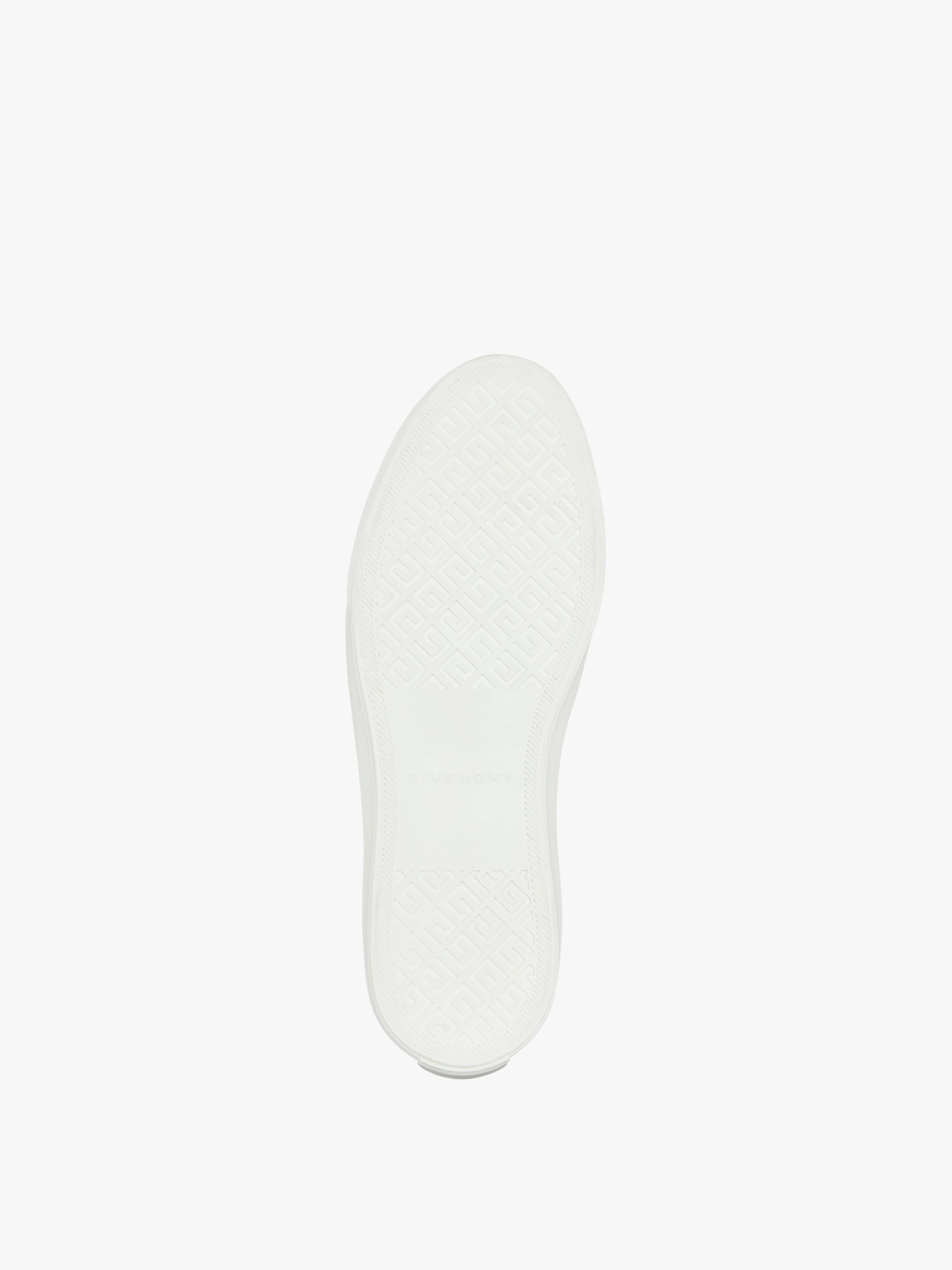 SNEAKERS CITY IN CANVAS AND GRAINED LEATHER - 5
