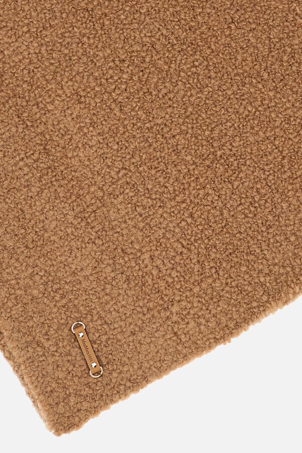 Scarf in camel and boucle silk - 3