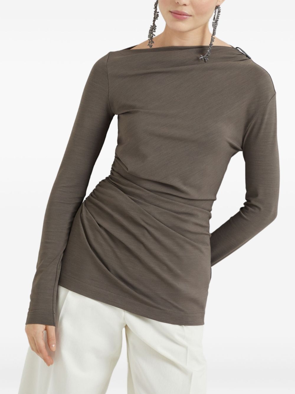 ruched-detail top - 5