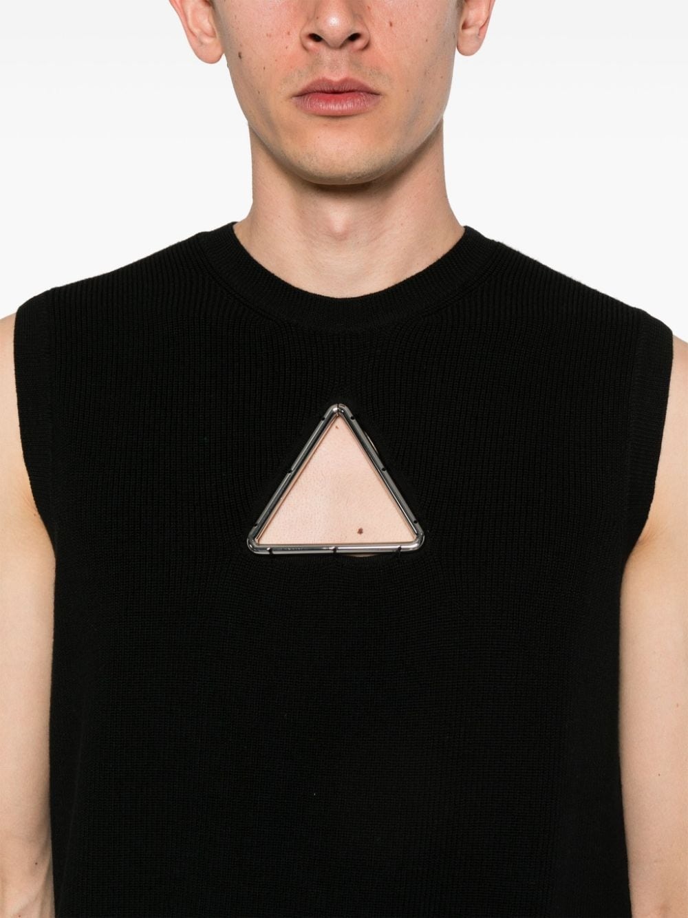 Triangle sleeveless knitted top - 6