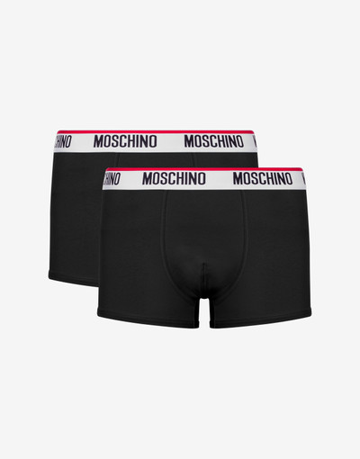 Moschino LOGO BAND SET OF 2 JERSEY STRETCH BOXERS outlook