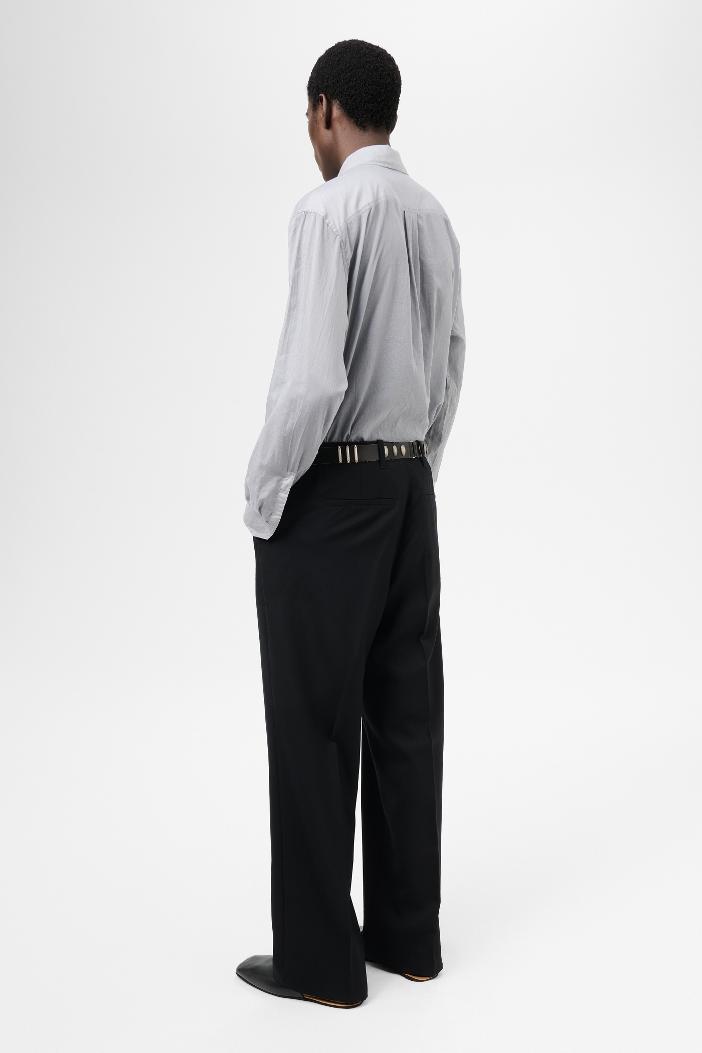Borrowed Chino Black Panama Wool - 4