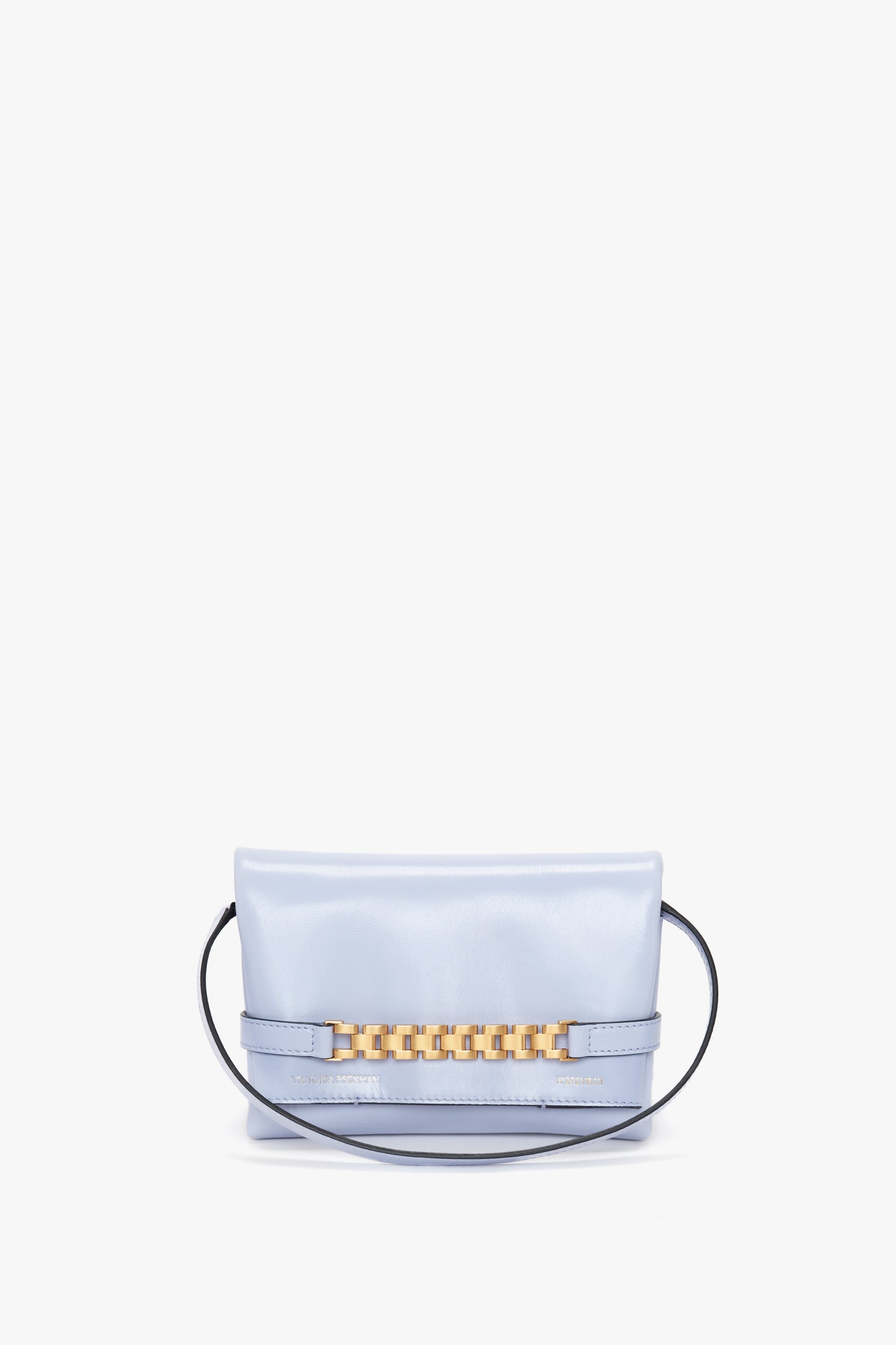 Mini Chain Pouch In Lilac Leather - 5