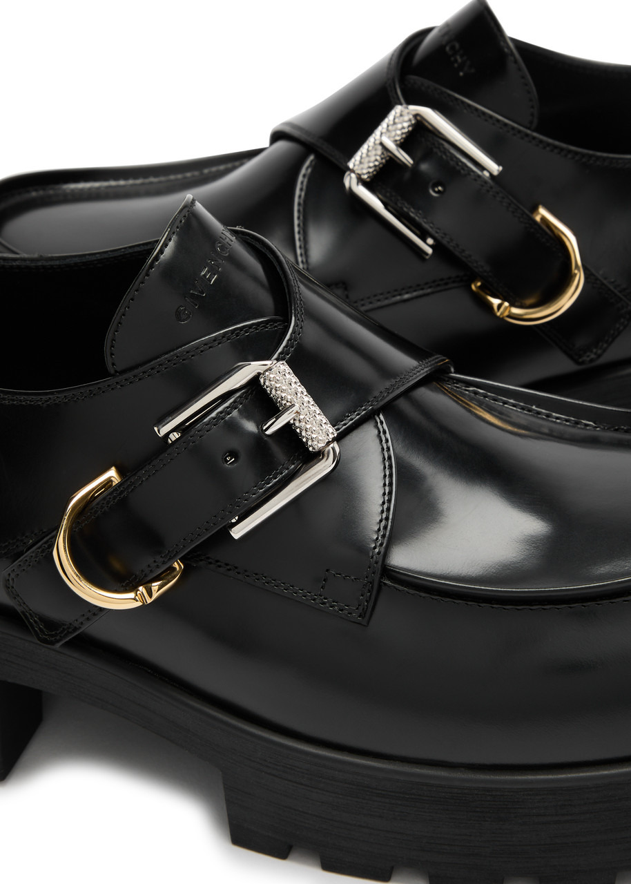 Givenchy Voyou Monk 50 Leather Loafers - 4
