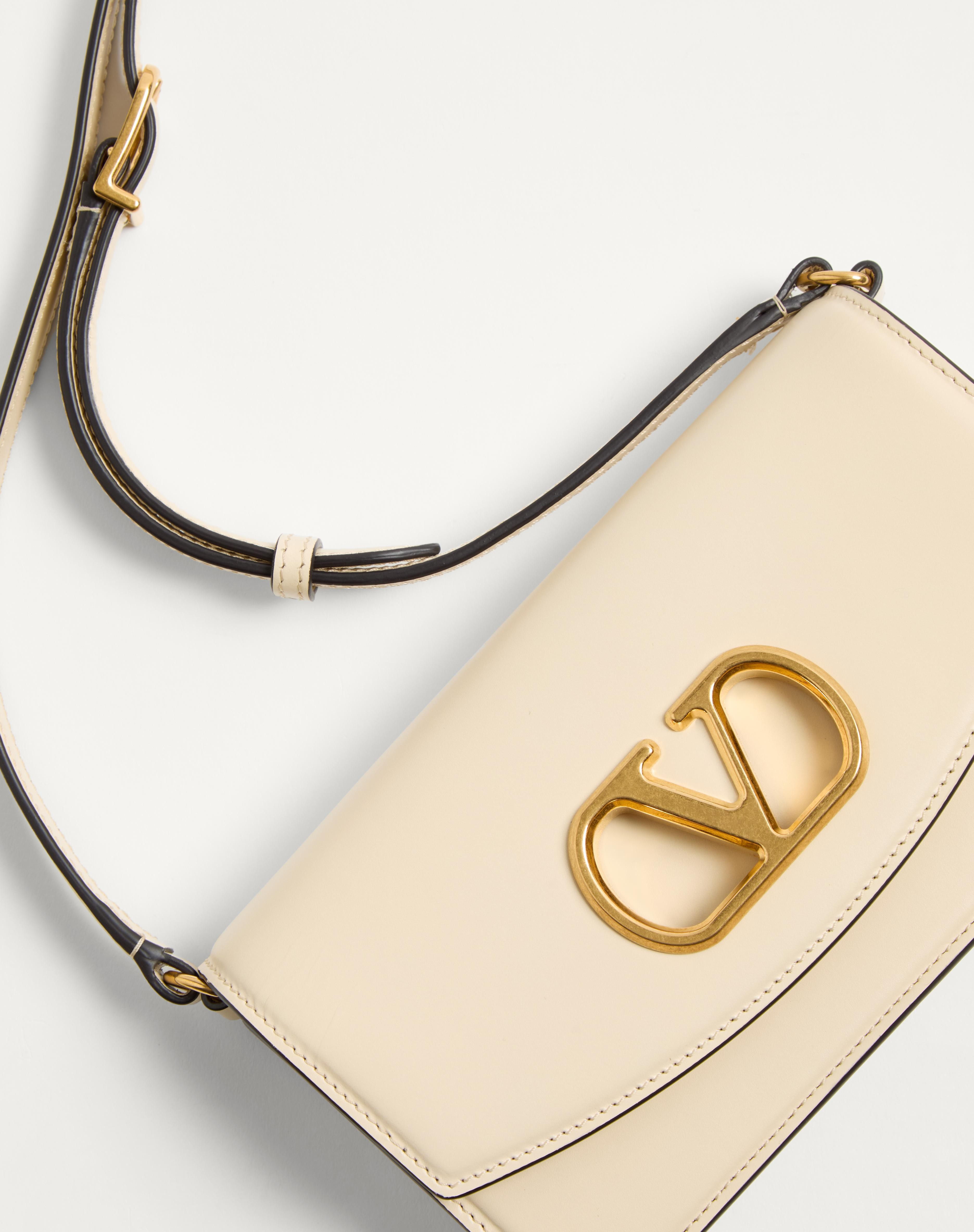 VALENTINO GARAVANI VAIN CLUTCH BAG IN SHINY CALFSKIN - 8