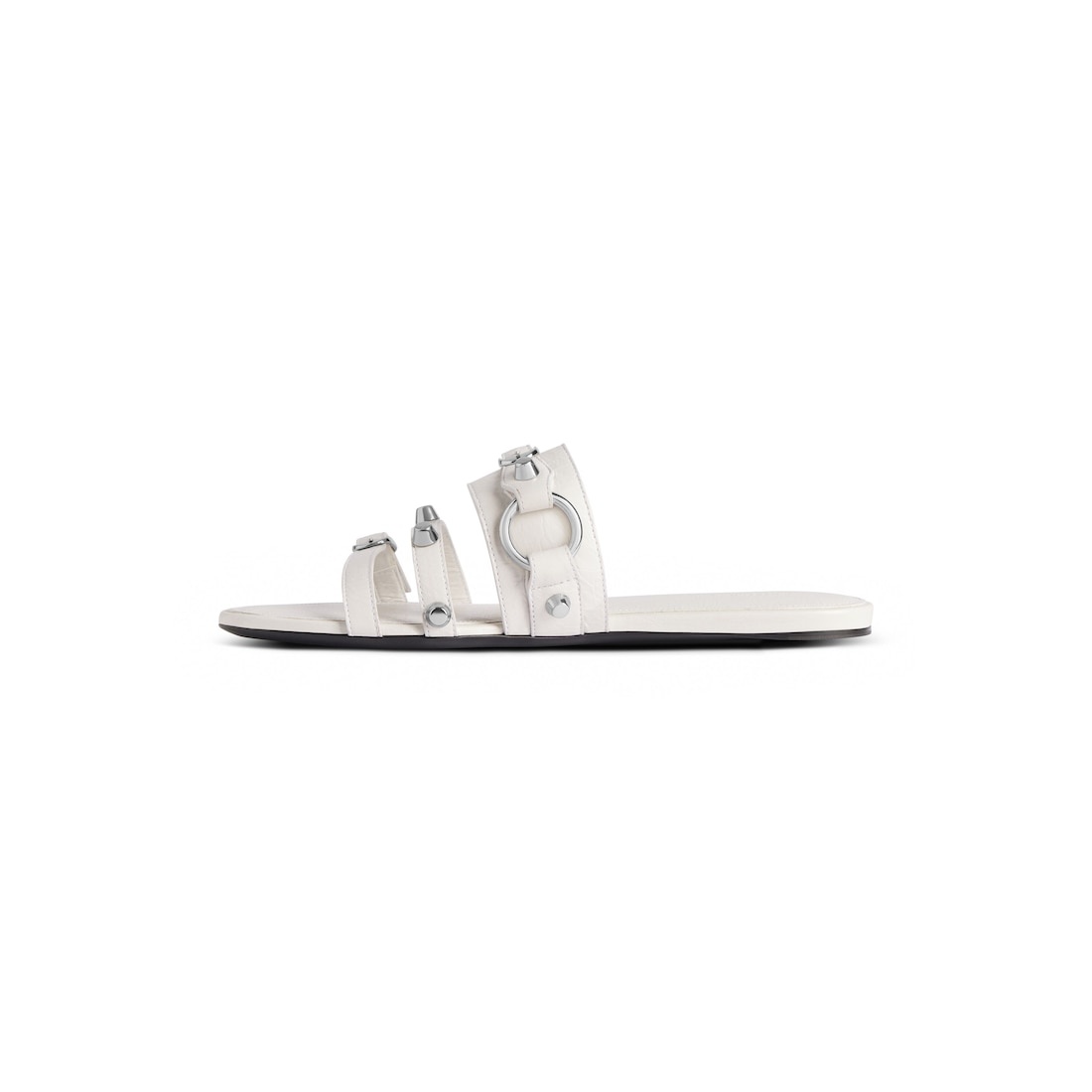 Women's City Mule Flat in White - 4