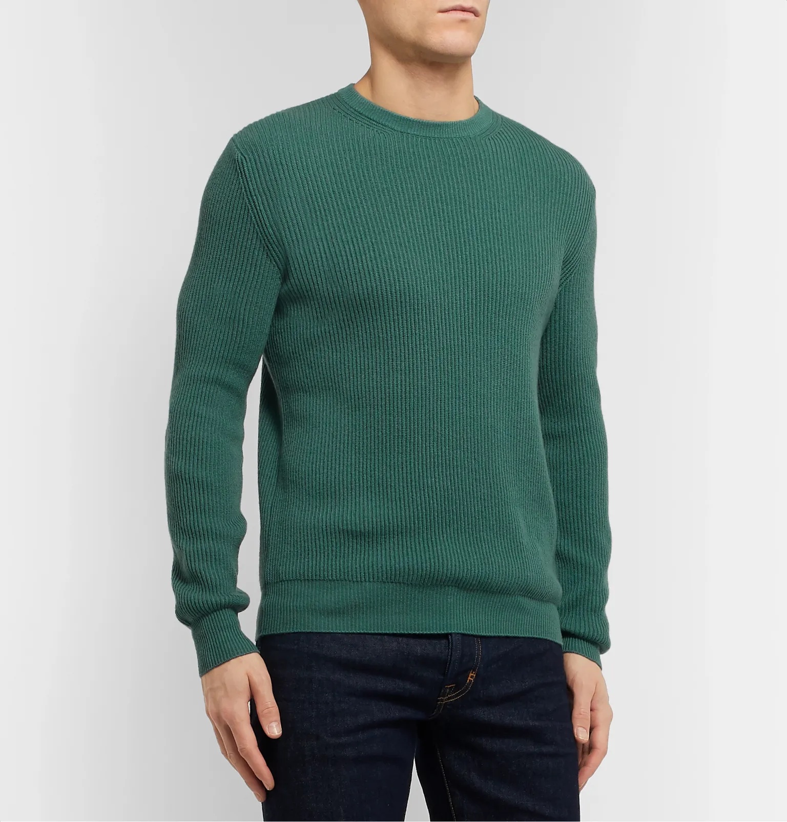 Ribbed Cashmere Sweater - 28