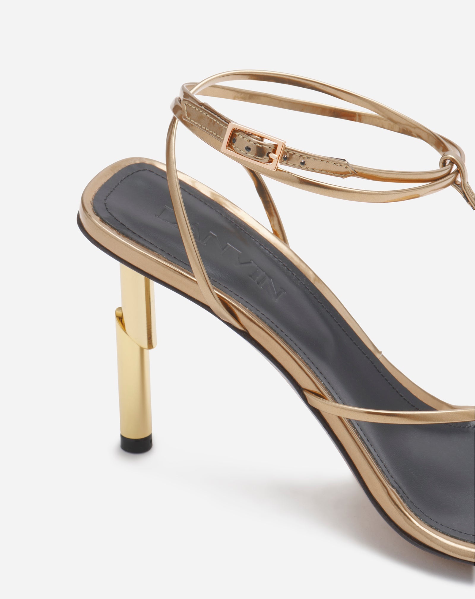 SEQUENCE BY LANVIN SANDALS IN METALLIC LEATHER - 5