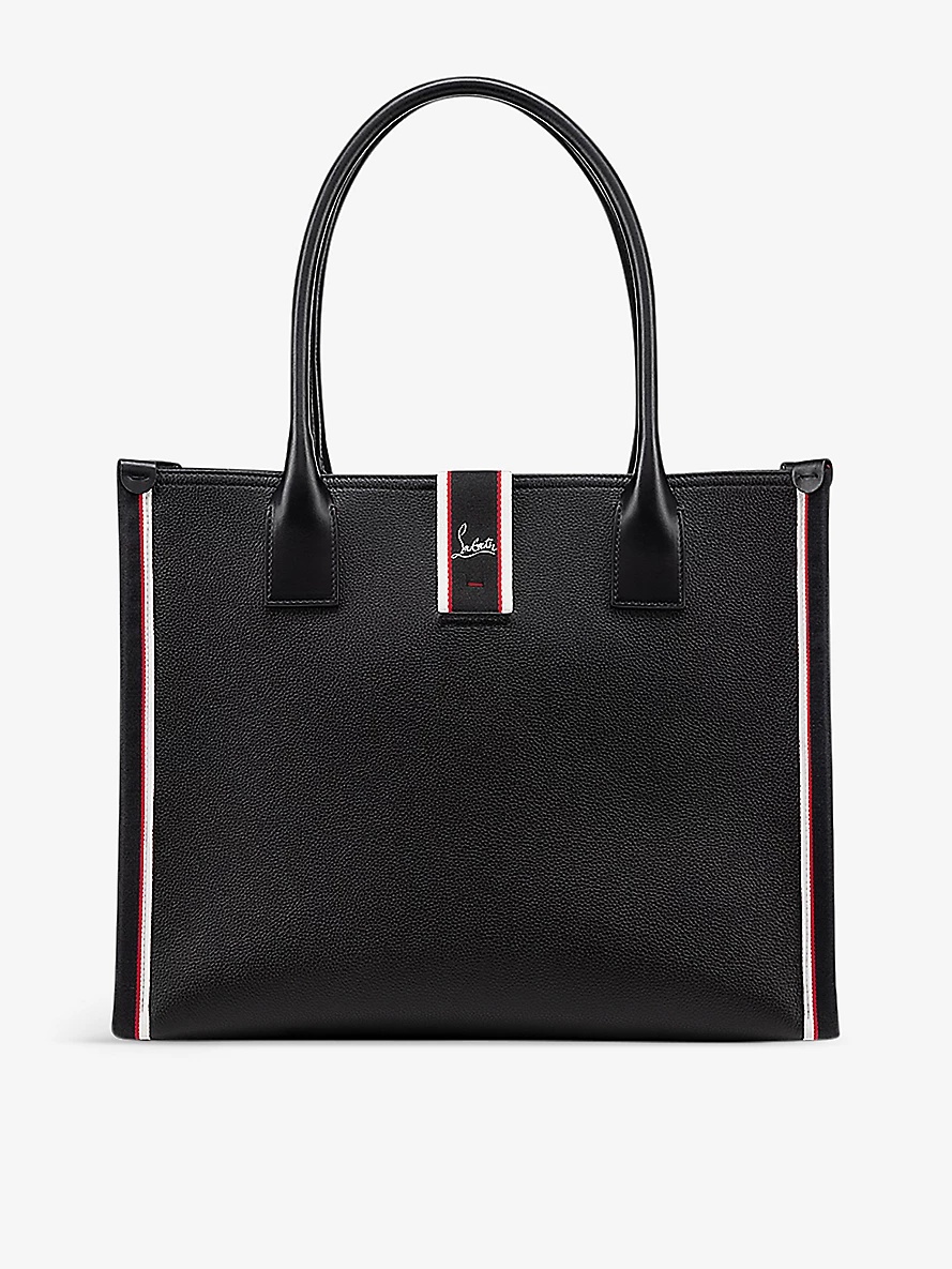 Nastroloubi grained-leather tote bag - 1