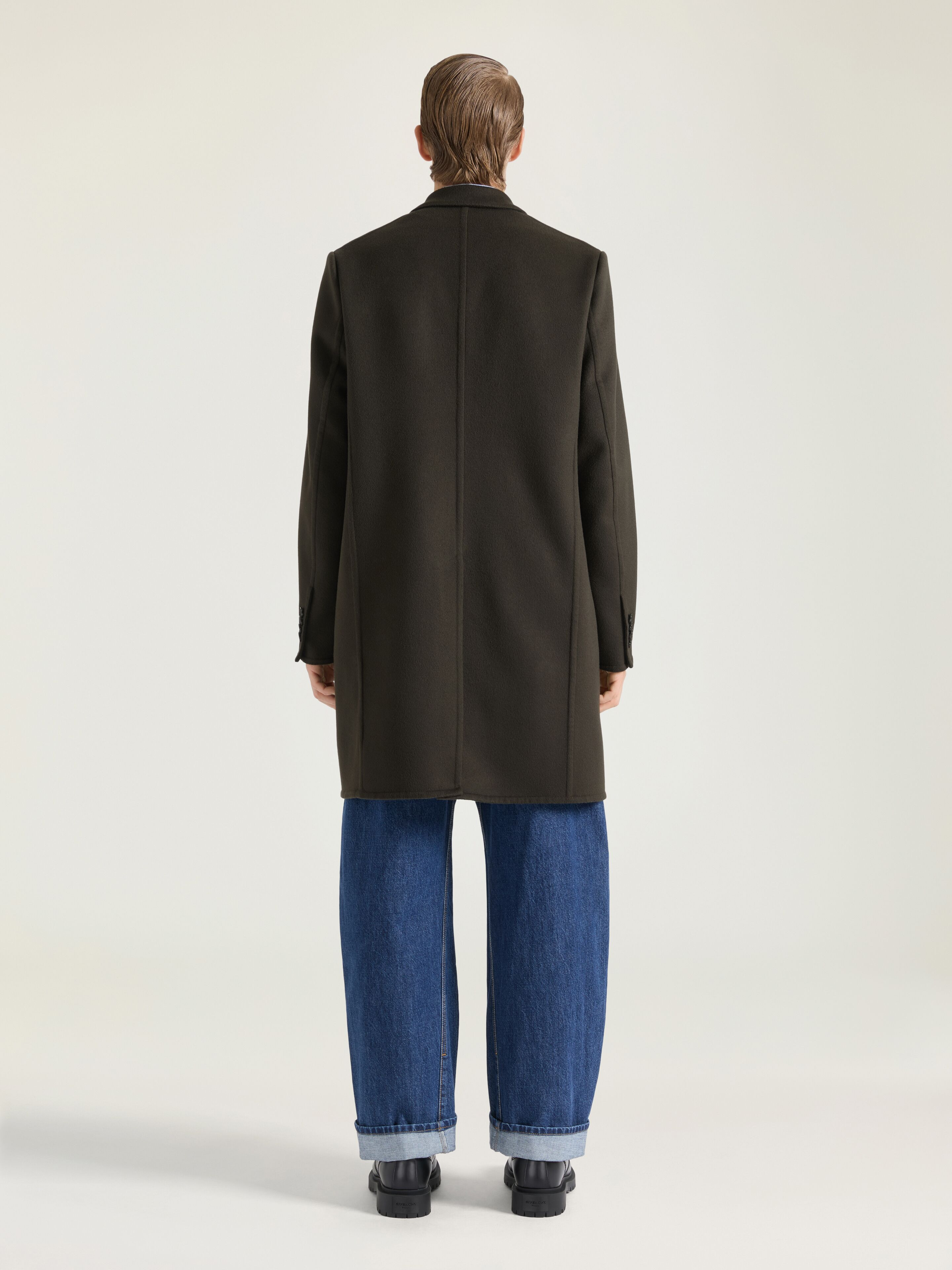 COAT IN WOOL AND CASHMERE - 4