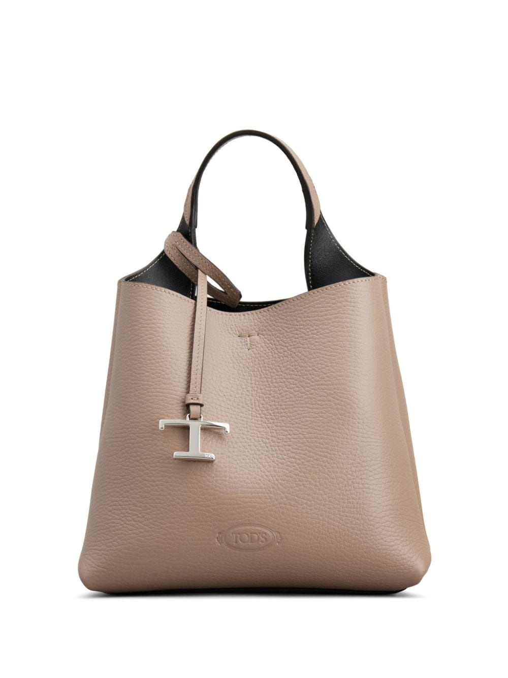 mini leather tote bag - 1