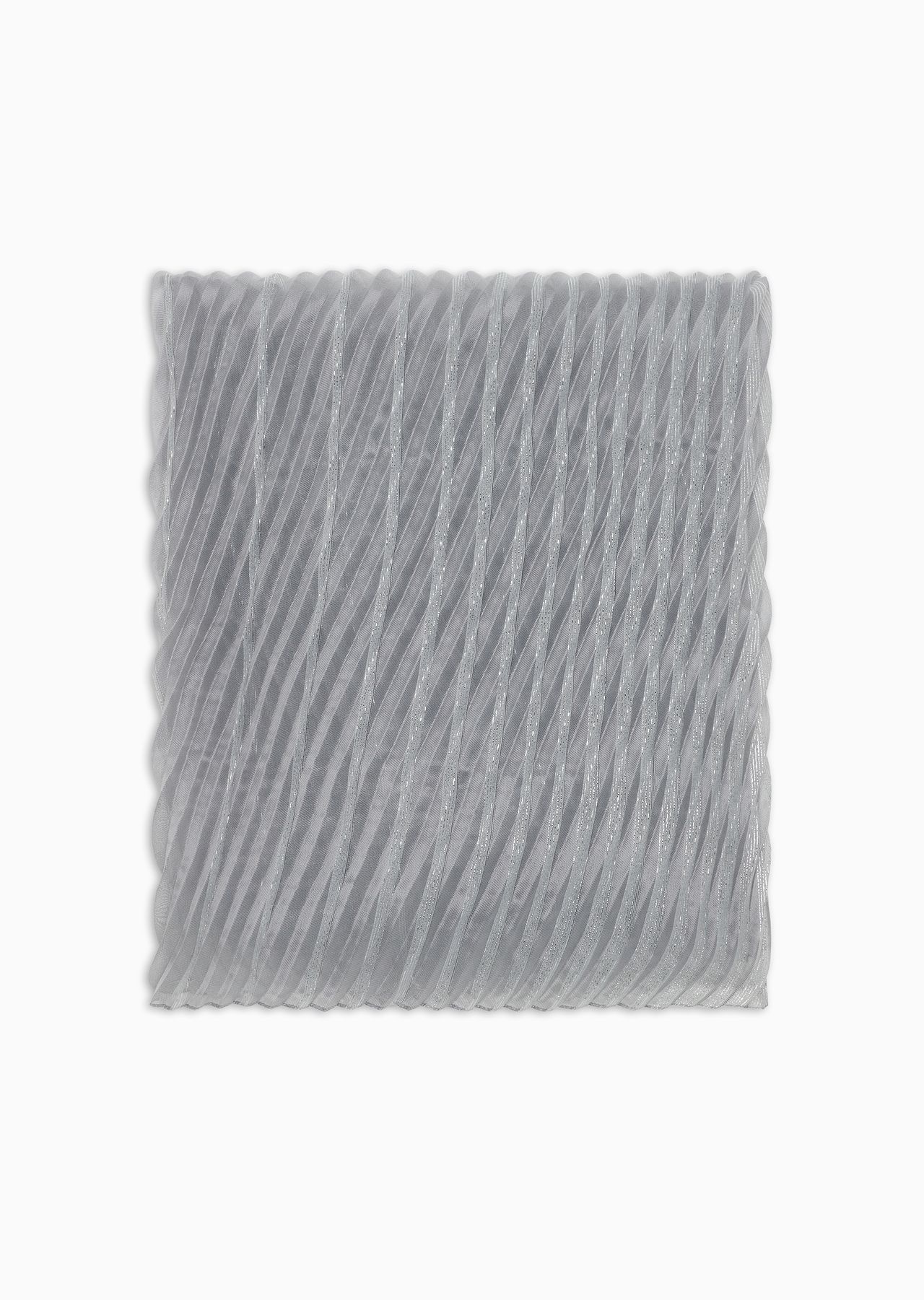 EMPORIO ARMANI Gradient, lurex patterned pleated stole
