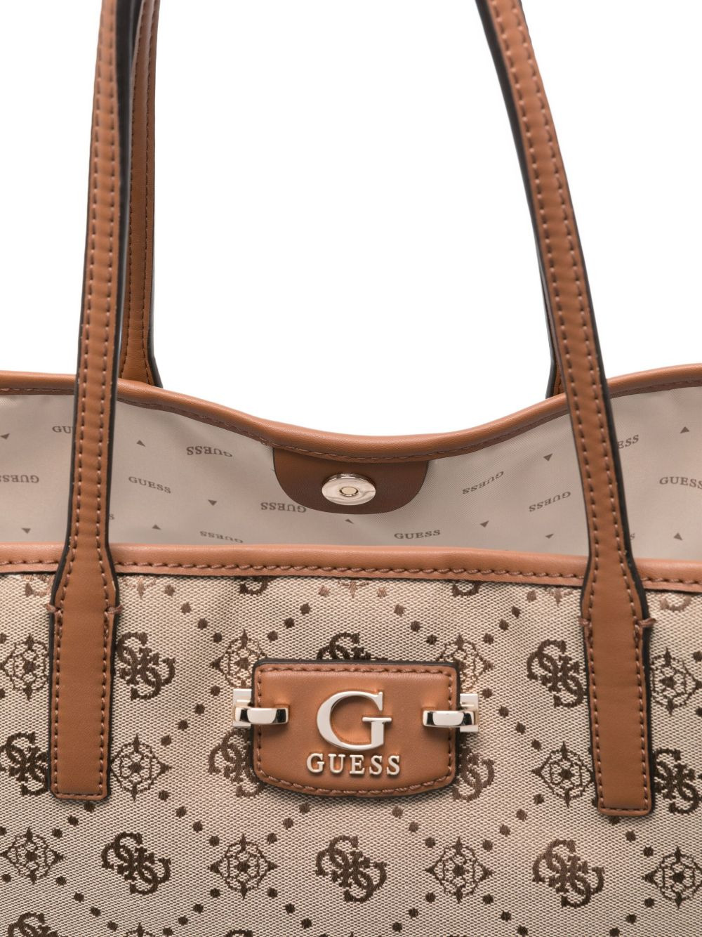logo-plaque monogram tote bag - 4