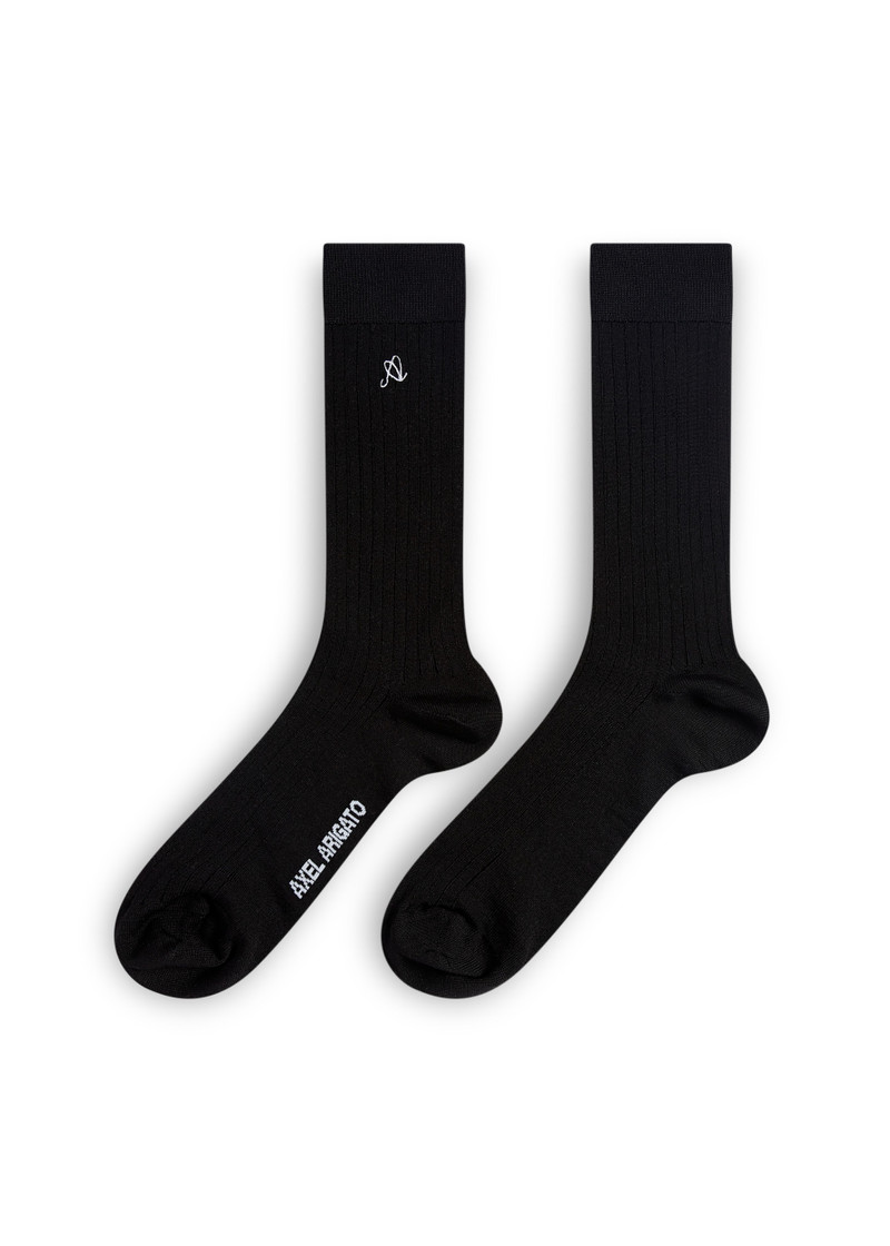 A LOGO SILK SOCKS 1