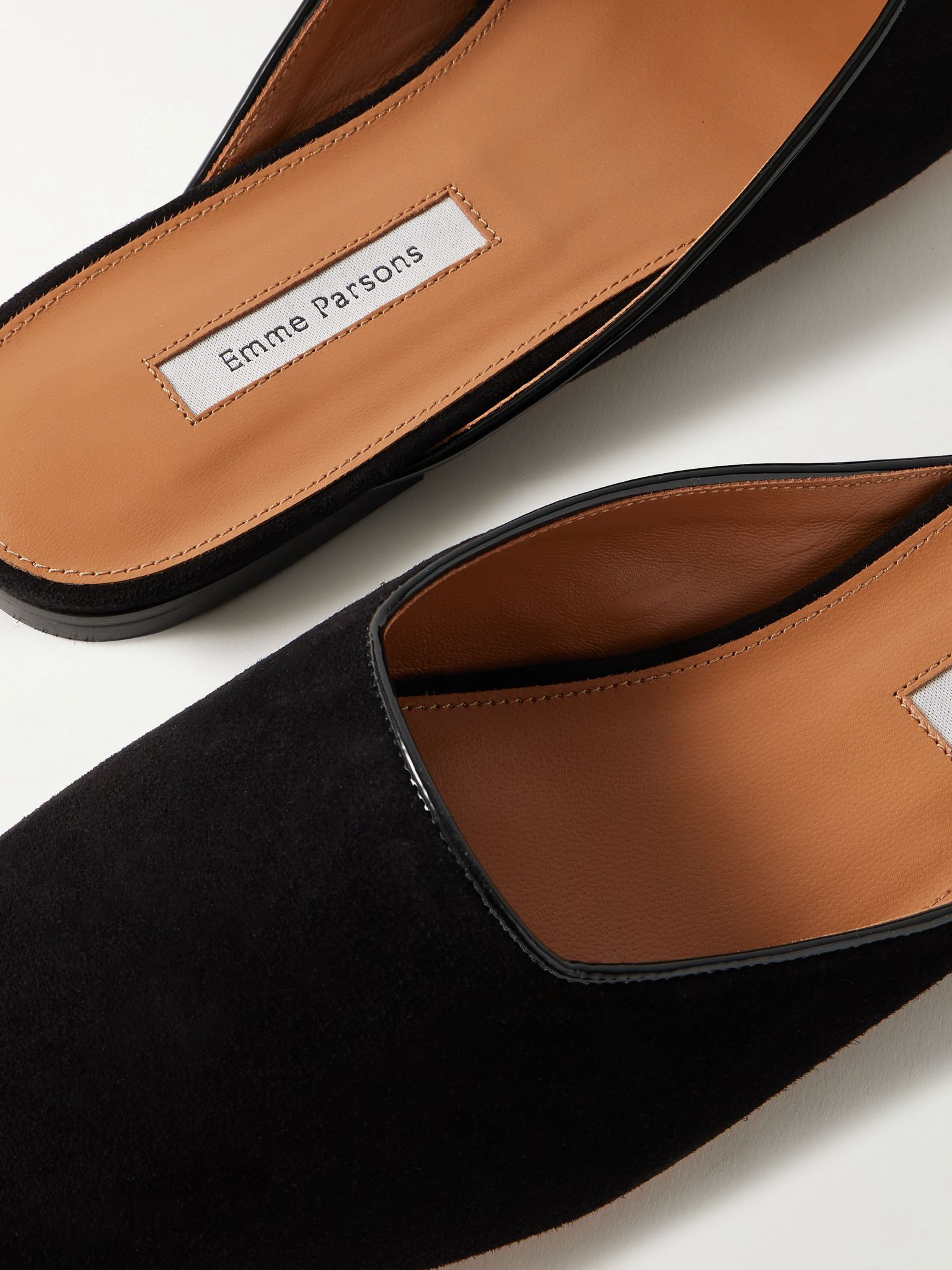 Suede mules Black - 4