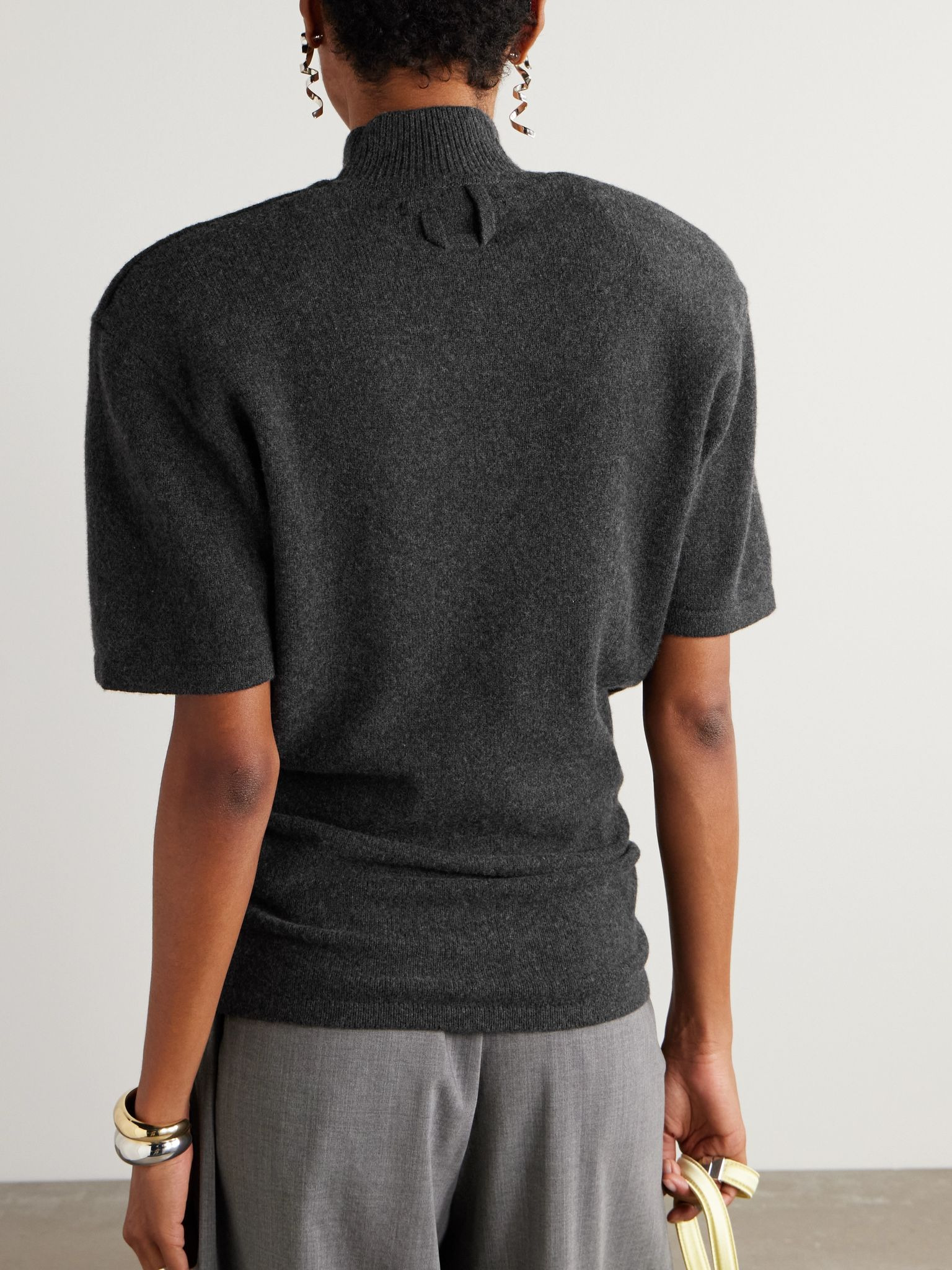 Castagna wool and cashmere-blend turtleneck sweater Dark gray - 3