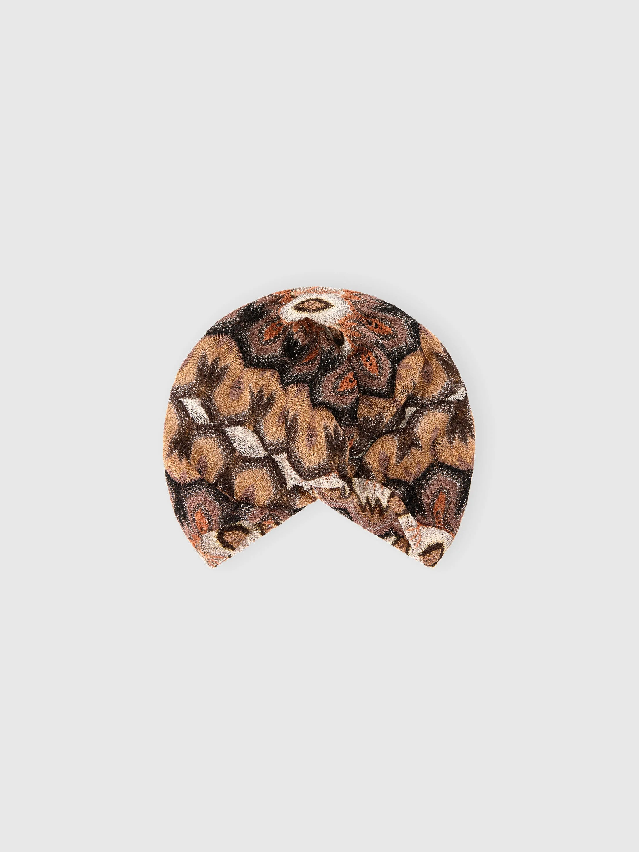 Missoni Headscarf In Lamé Viscose With Arabesque Motif in Gold& Beige at Nordstrom - 1