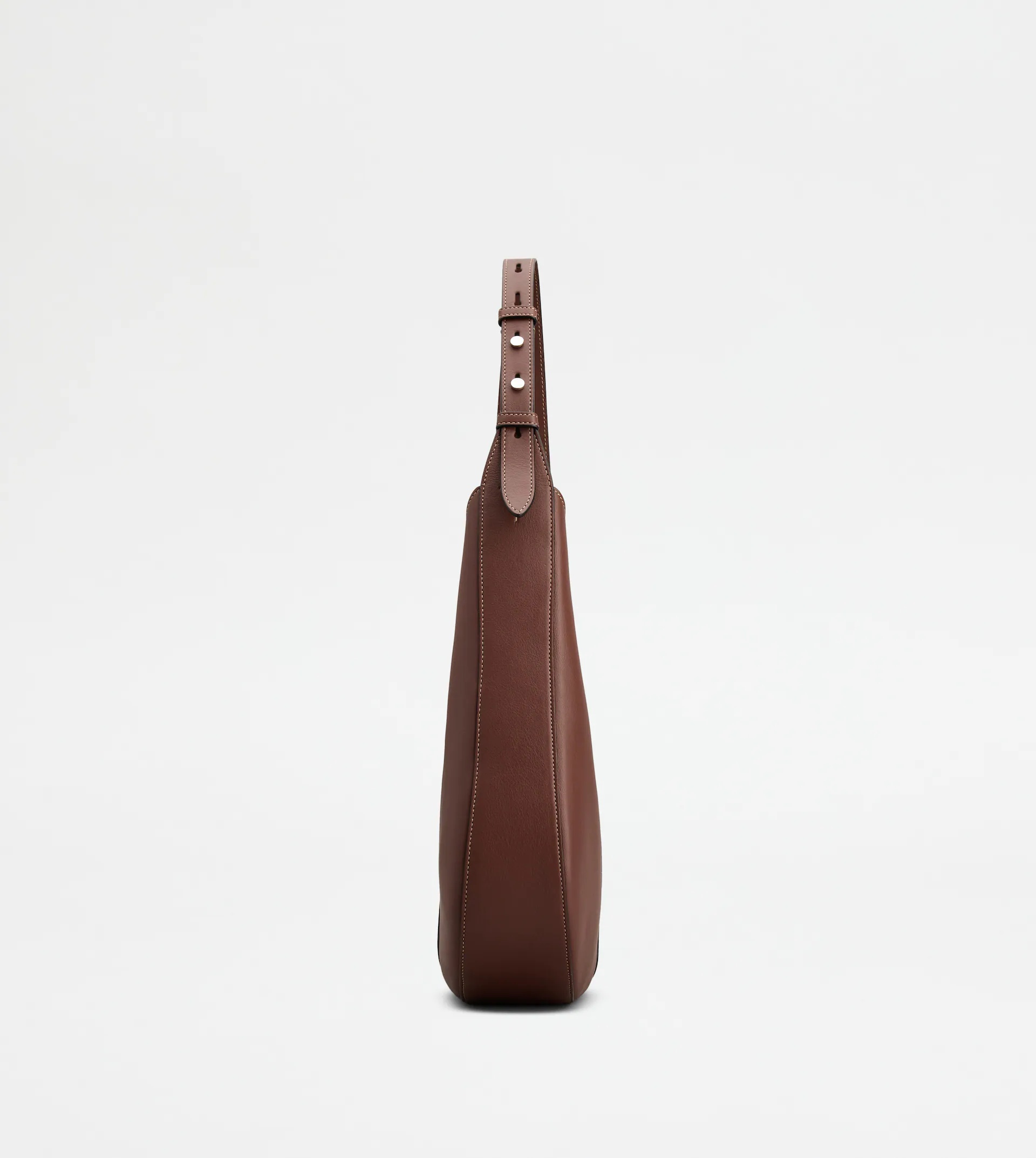 TOD'S DI BAG HOBO IN LEATHER SMALL - BROWN - 4