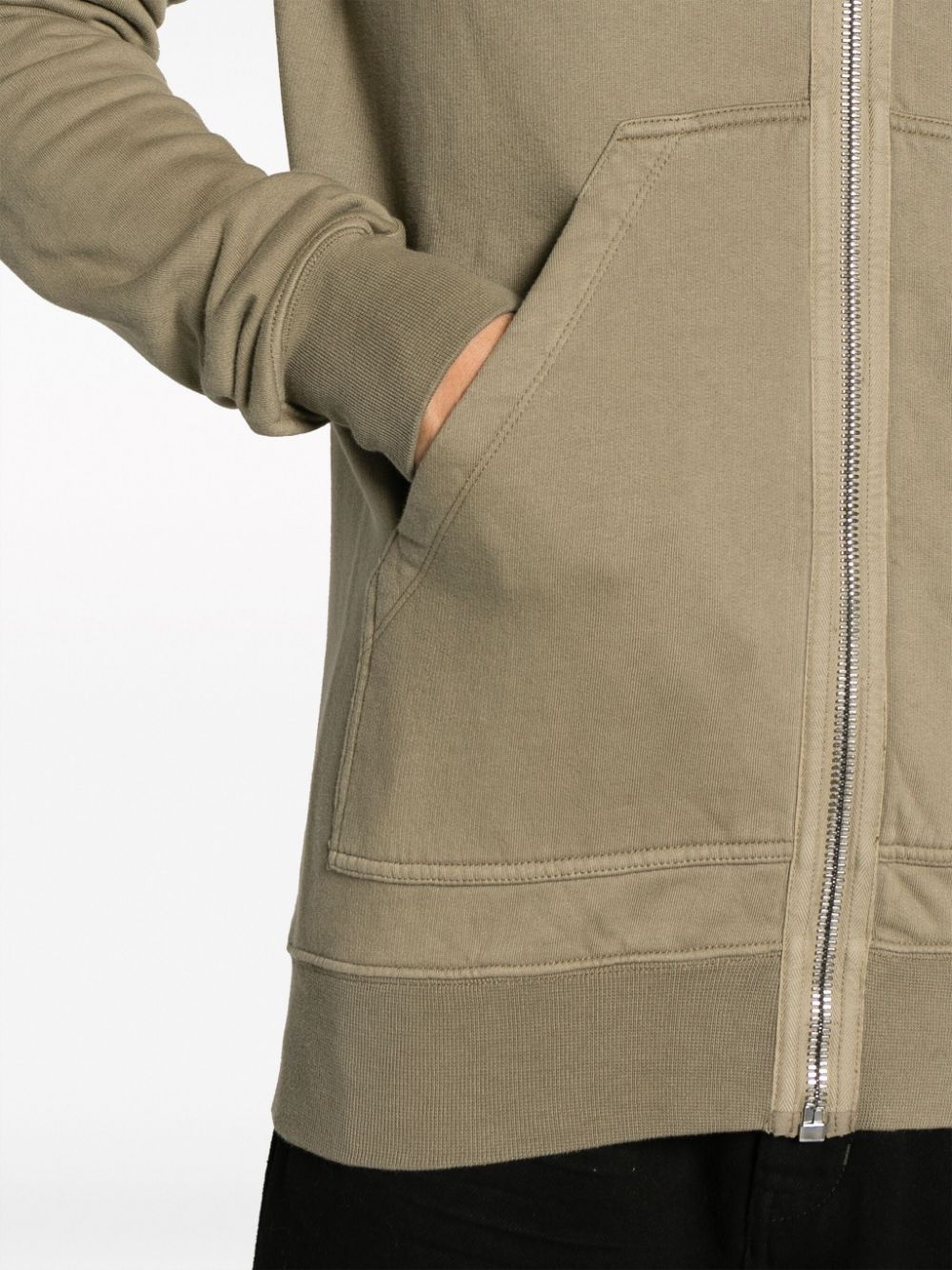 zip-up cotton hoodie - 5