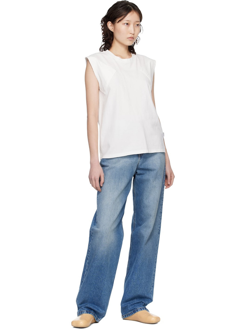MM6 Maison Margiela Blue Straight-Leg Jeans outlook