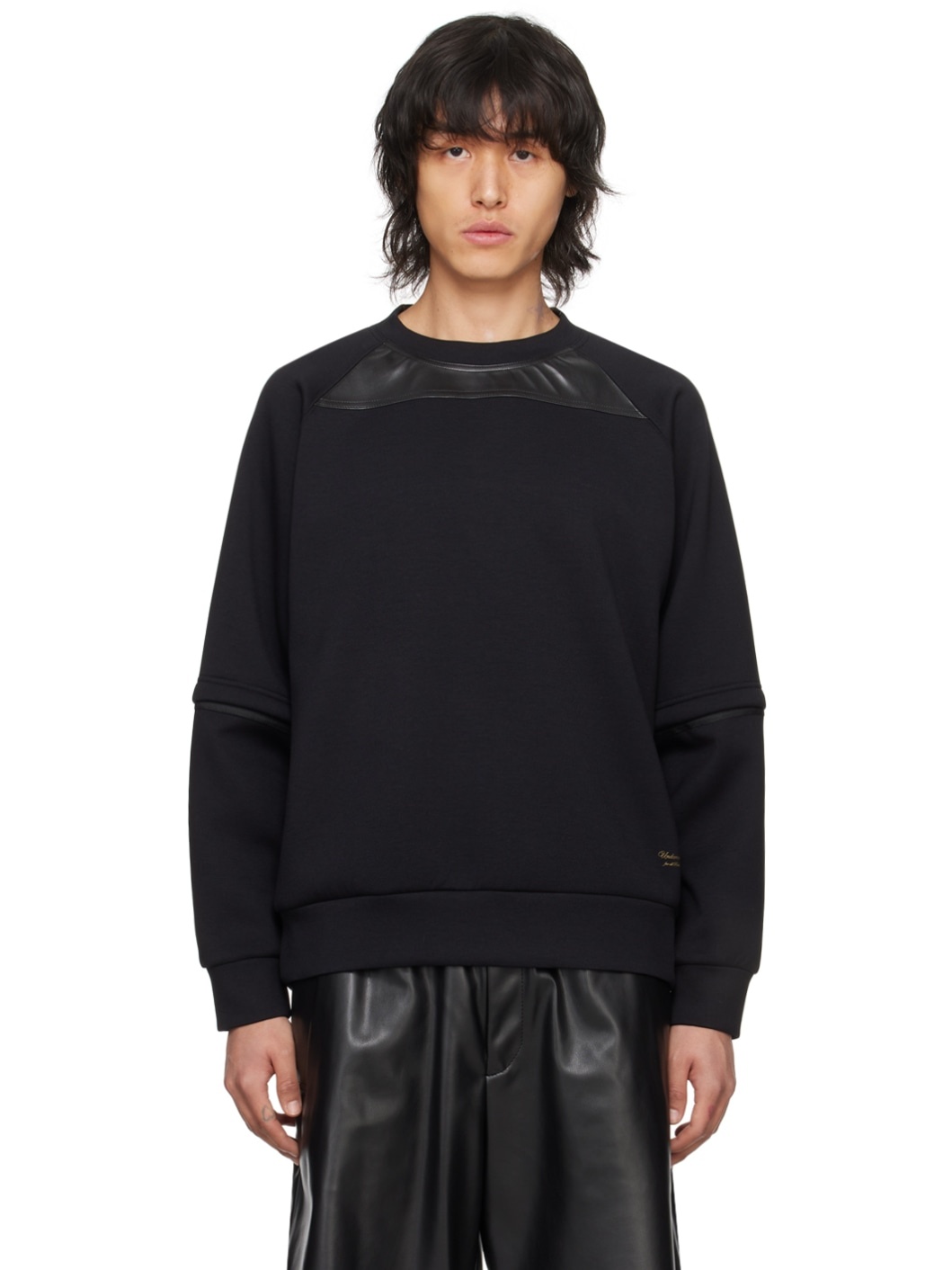Black Raglan Sweatshirt - 1