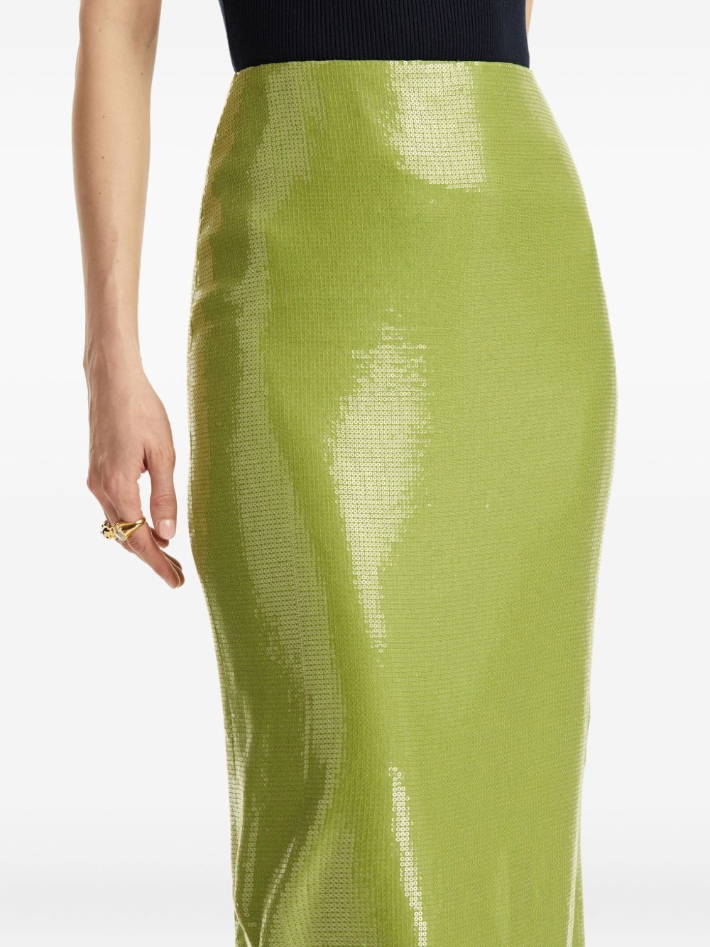 sequinned pencil skirt - 6