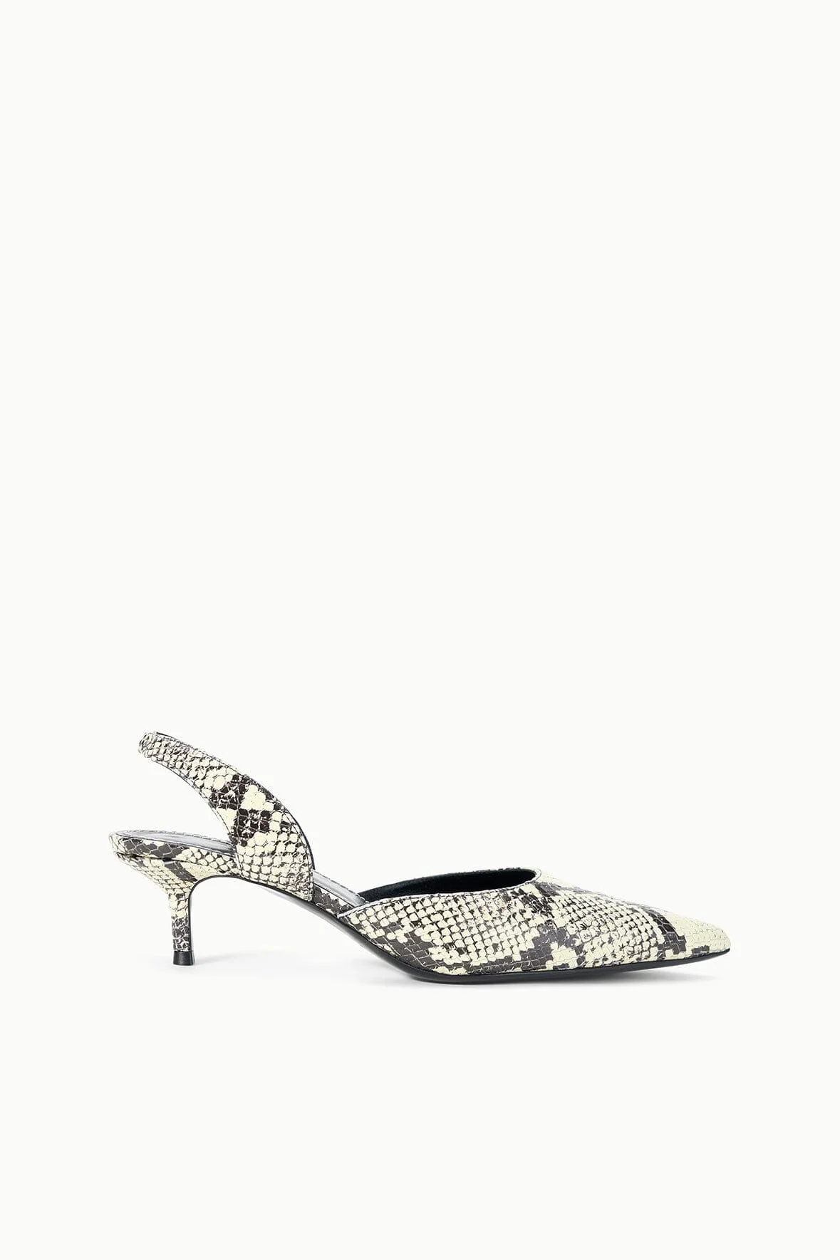 STAUD SEBASTIAN SLINGBACK WHITE SNAKE - 1