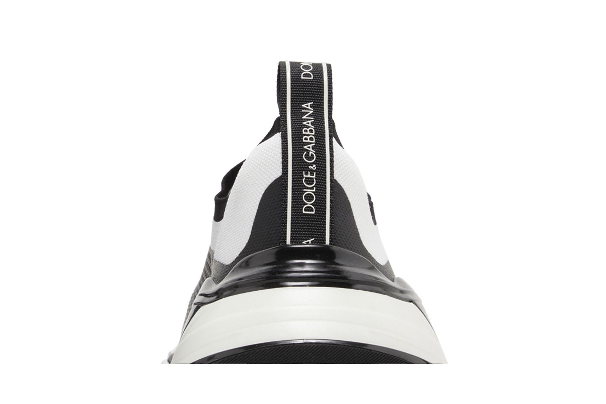 Dolce & Gabbana Stretch Mesh Fast Sneaker 'White Black' - 7
