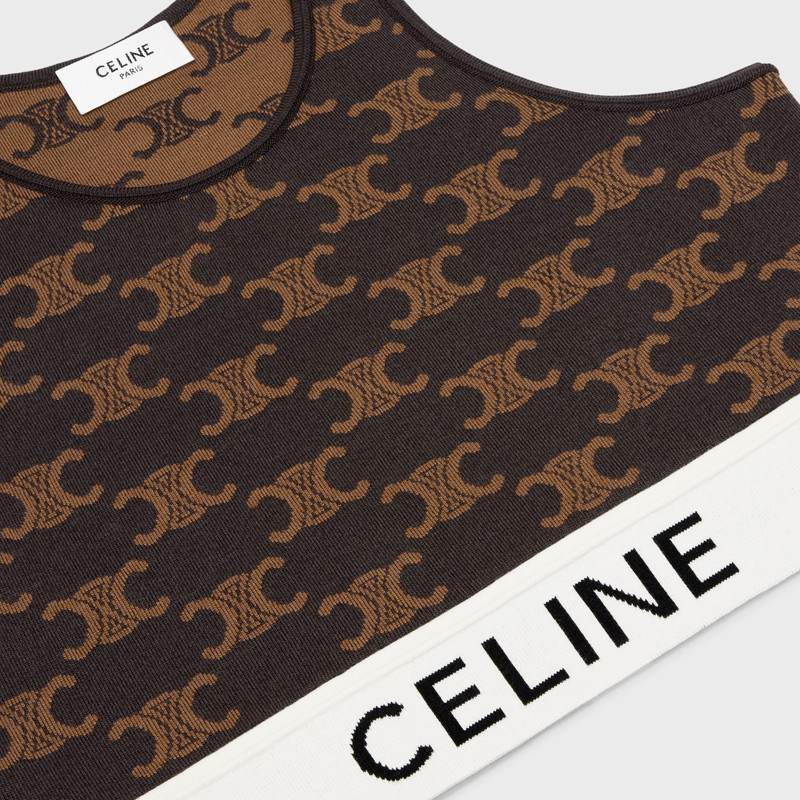 Celine bra in monogram silk cotton 3