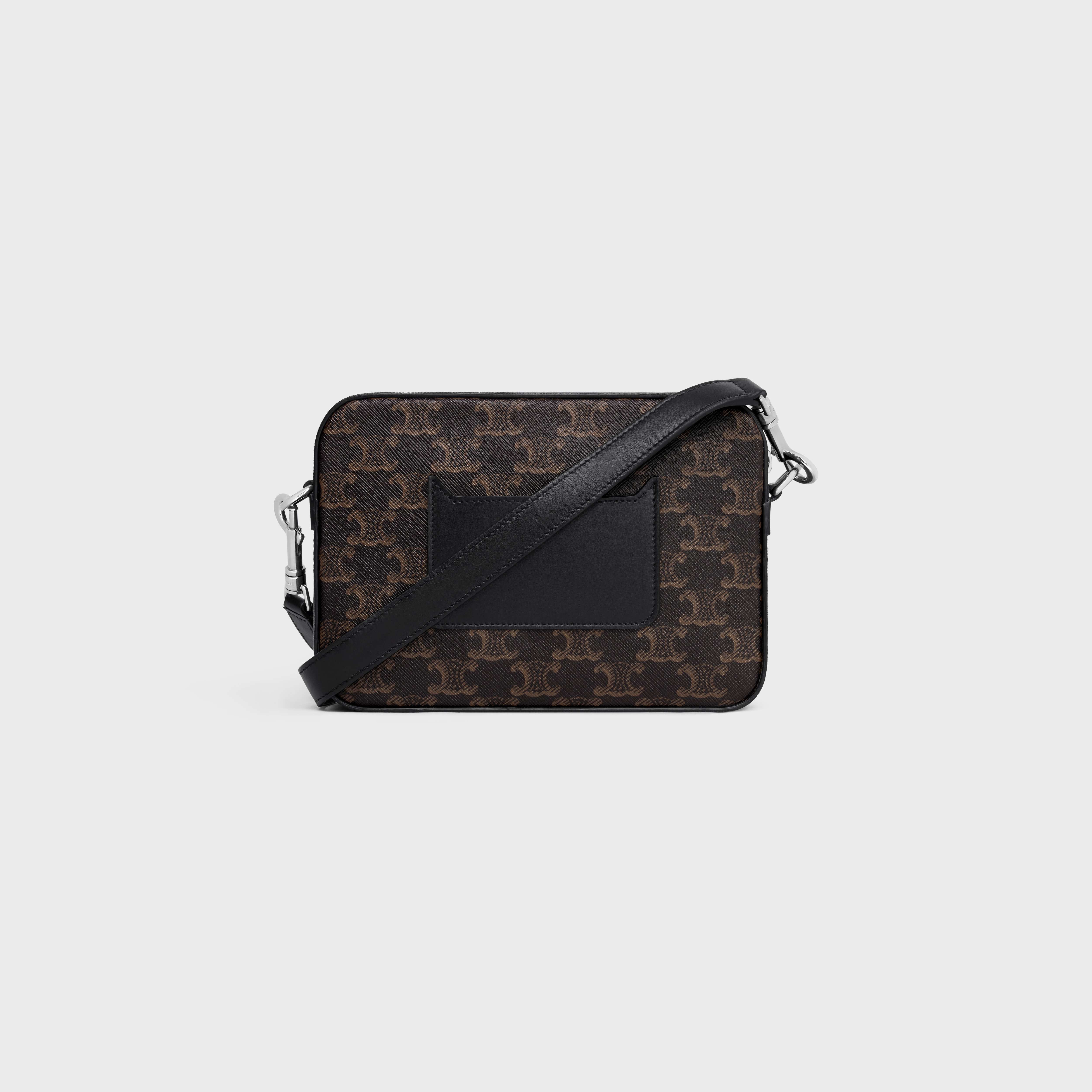 CELINE｜ (SMALL MESSENGER in TRIOMPHE CANVAS AND CALFSKI CELINE SMALL MESSENGER in TRIOMPHE CANVAS AND CALFSKIN