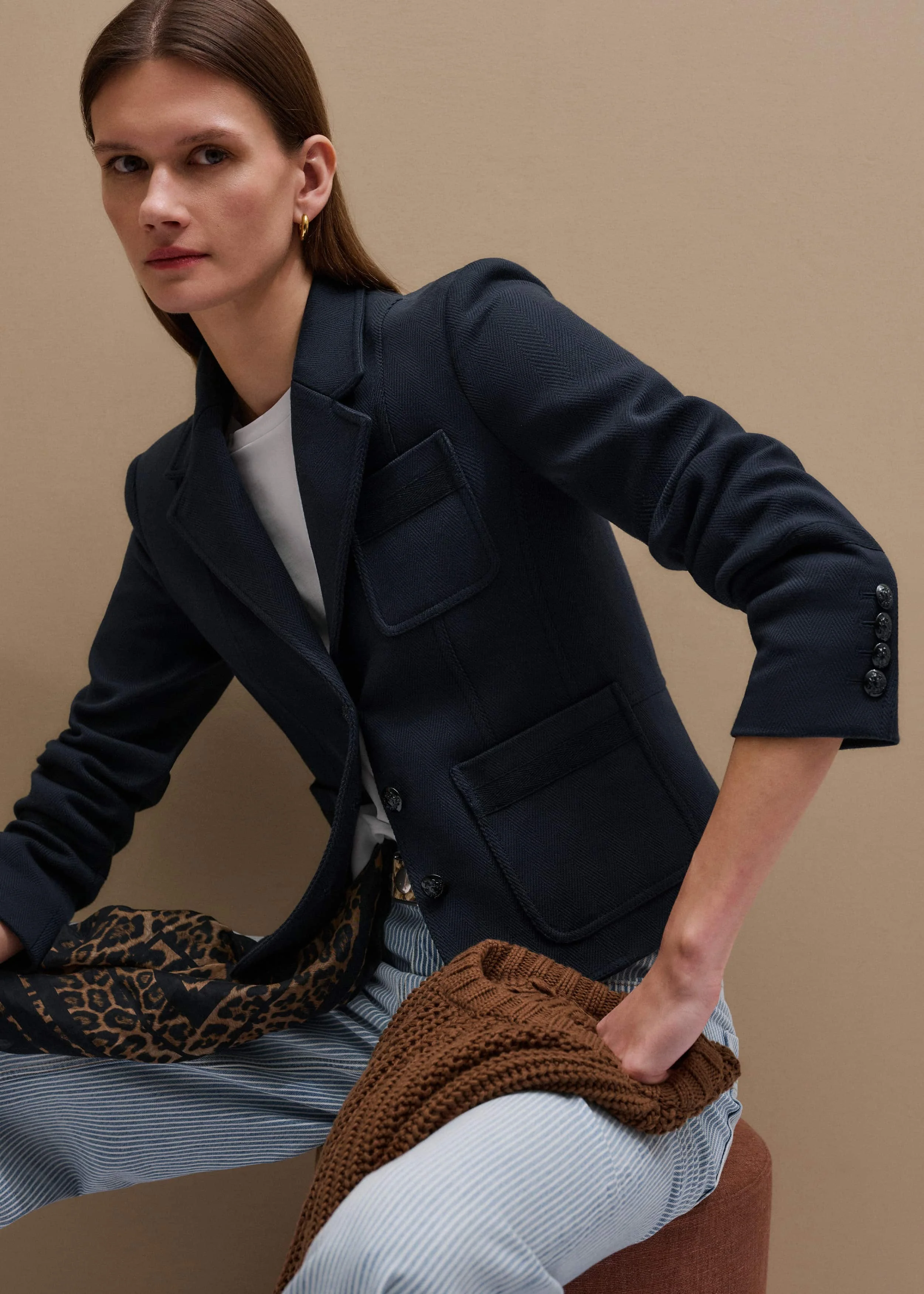 Fitted Crop Jacket - 1