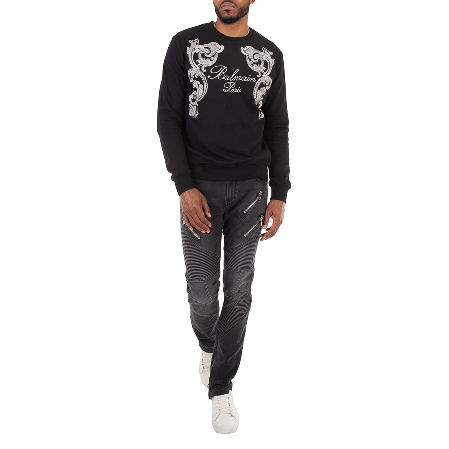 Balmain Signature Paisley Print Sweatshirt - 3