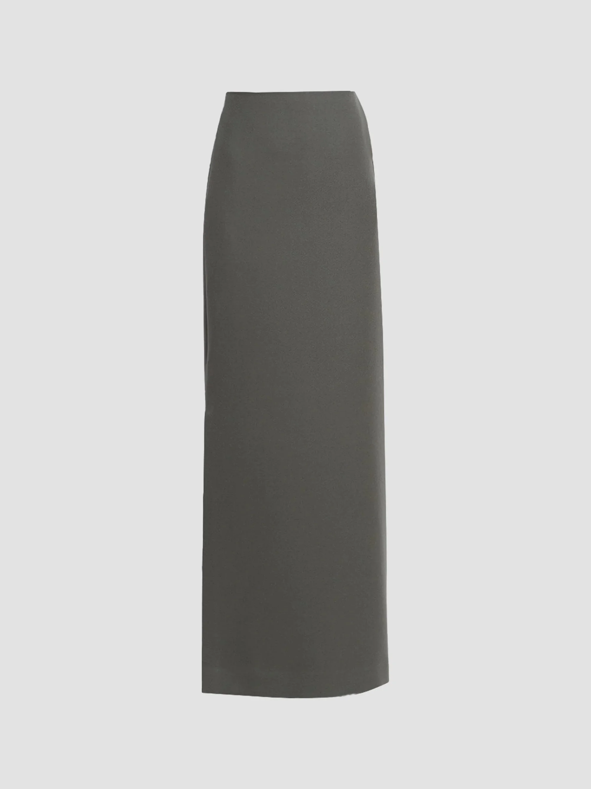 Women's Calligraph Wool Maxi Skirt - Gray - 1