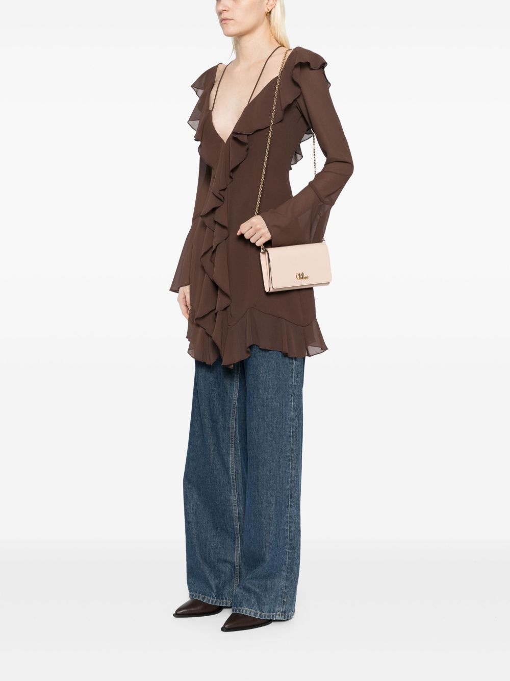 Ironic flap chain crossbody bag - 2