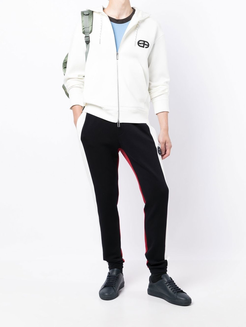 EMPORIO ARMANI colour-block panelled track pants outlook