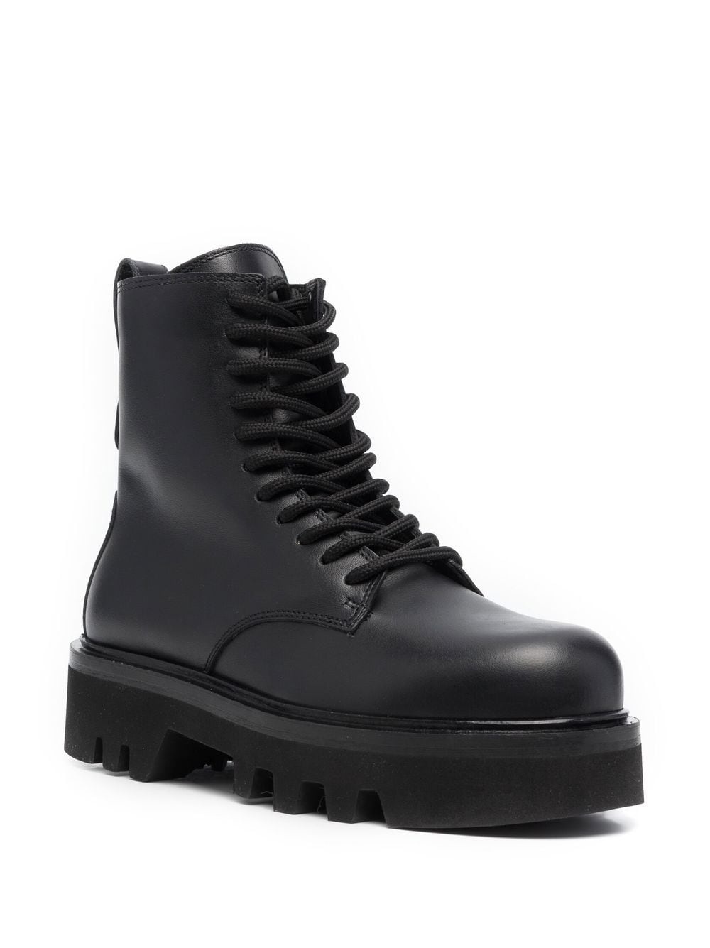 lace-up leather boots - 2
