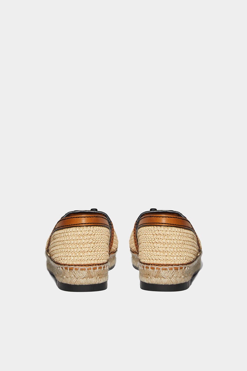 JUNGLE RAFIA FLAT SHOES - 2