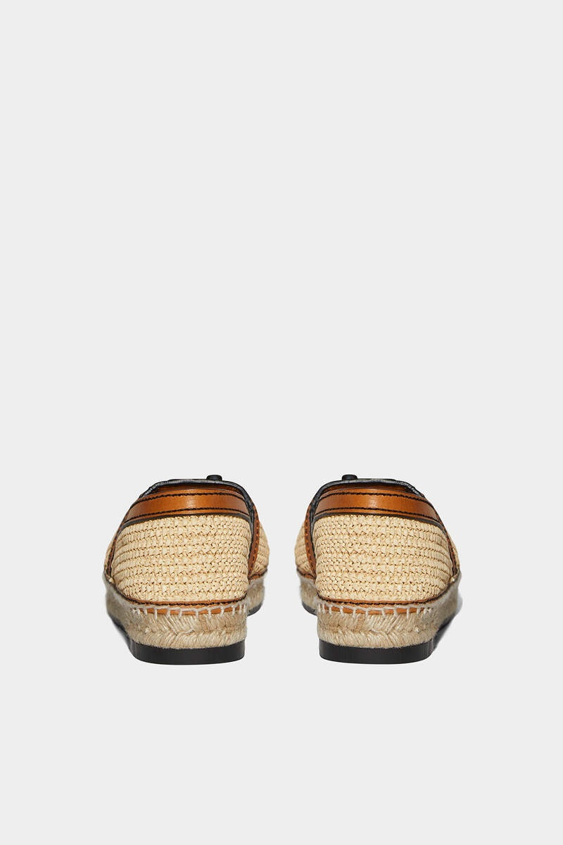 DSQUARED2 JUNGLE RAFIA FLAT SHOES outlook