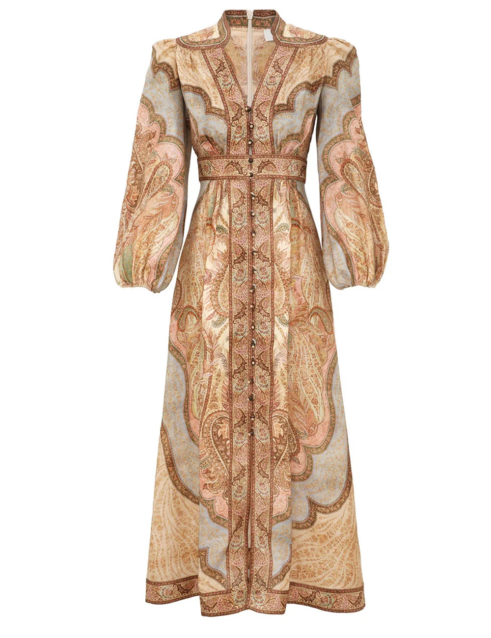 WANDERLUST PLUNGE MIDI DRESS - 1