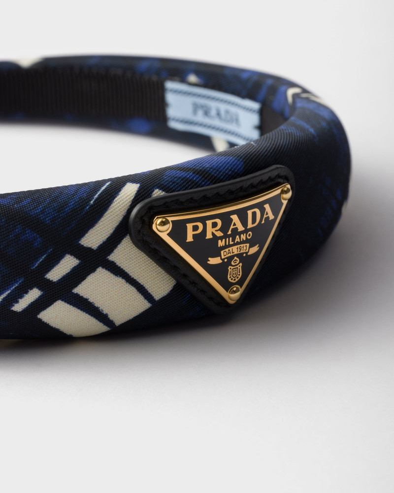 Prada Printed Re-Nylon headband outlook