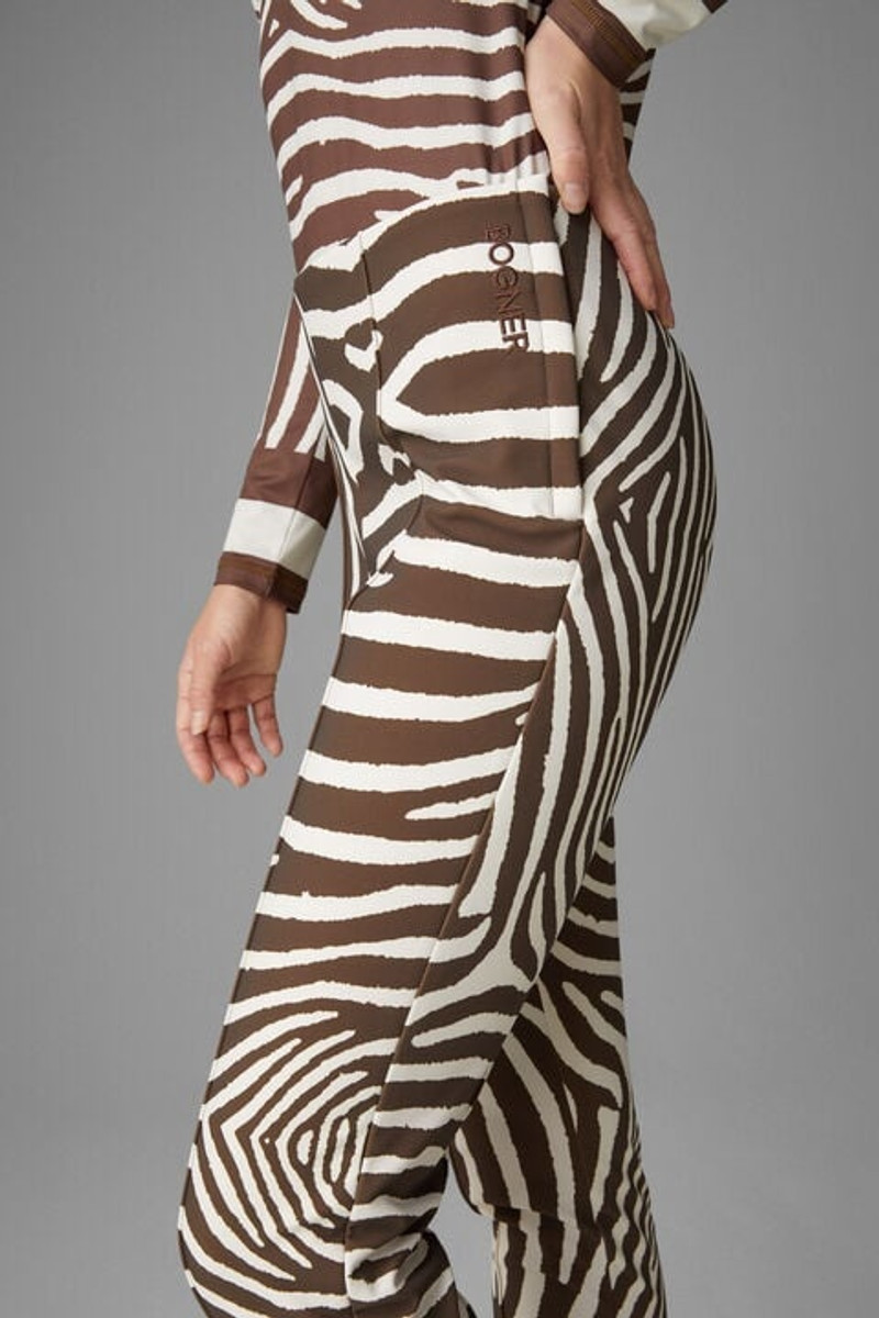 Elaine Stirrup pants in Brown/Off-white 5