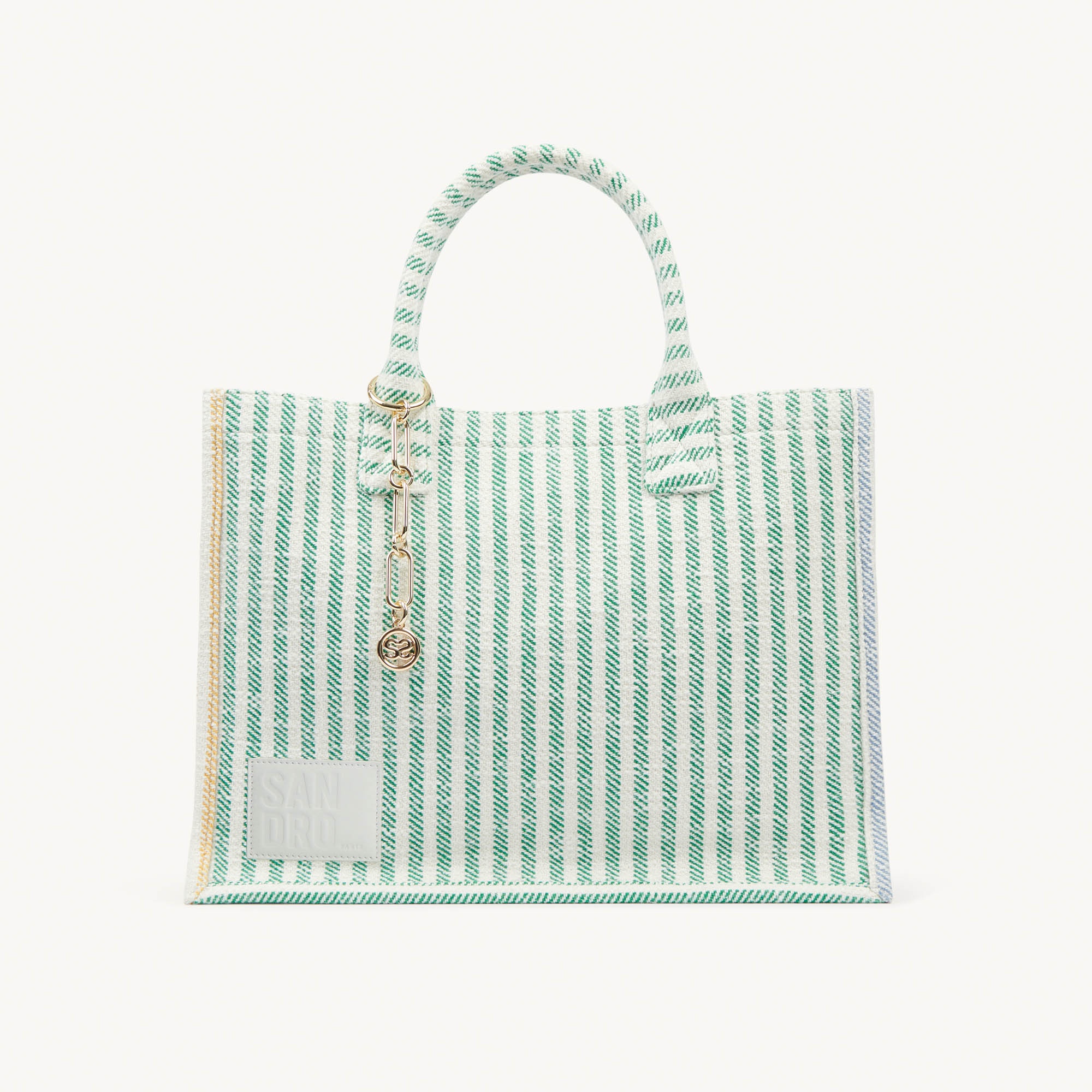 Striped tote bag - 1