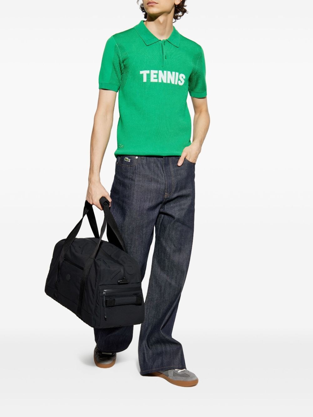 ribbed polo shirt - 2